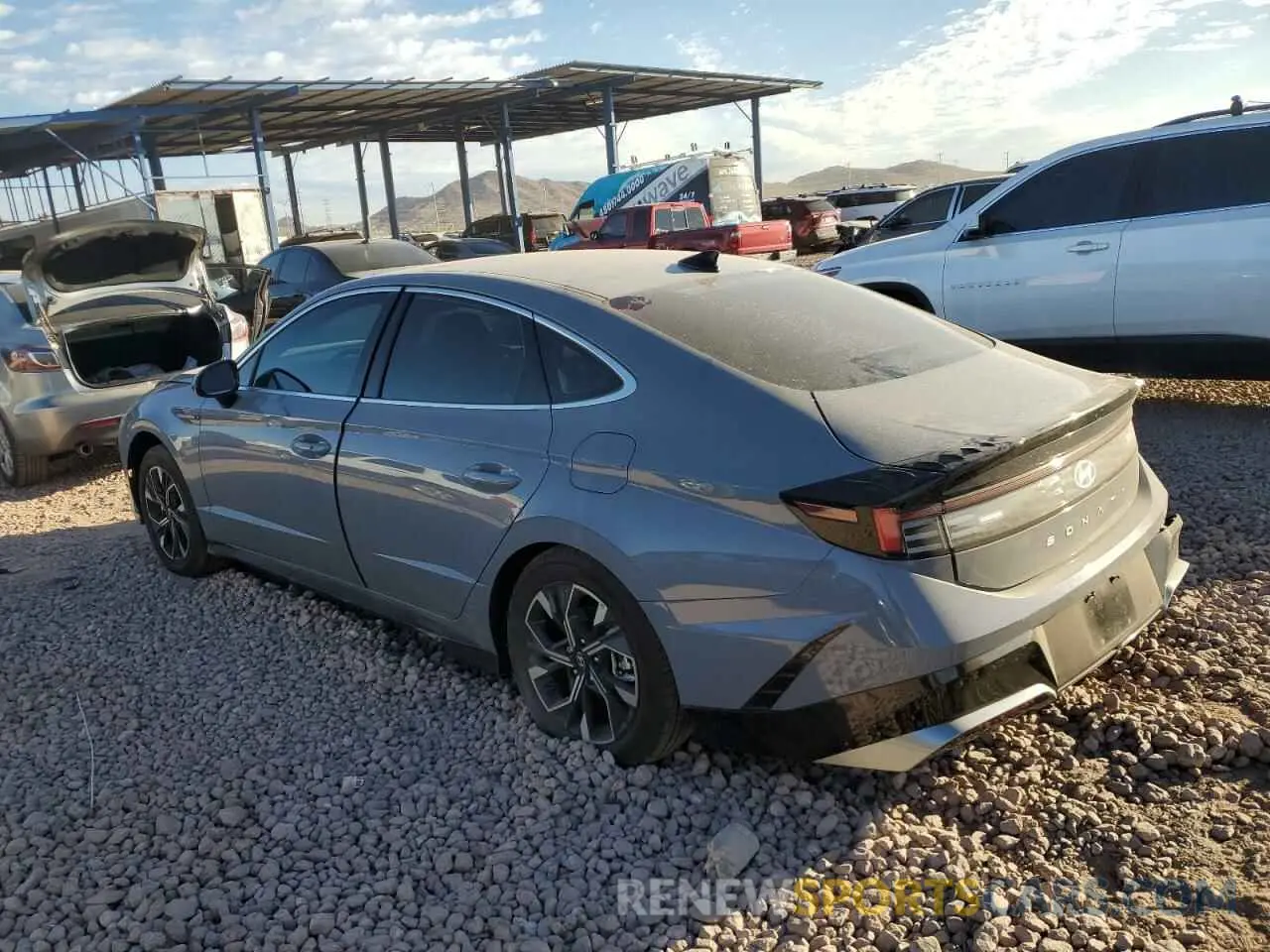 2 Photograph of a damaged car KMHL64JA0RA390157 HYUNDAI SONATA 2024