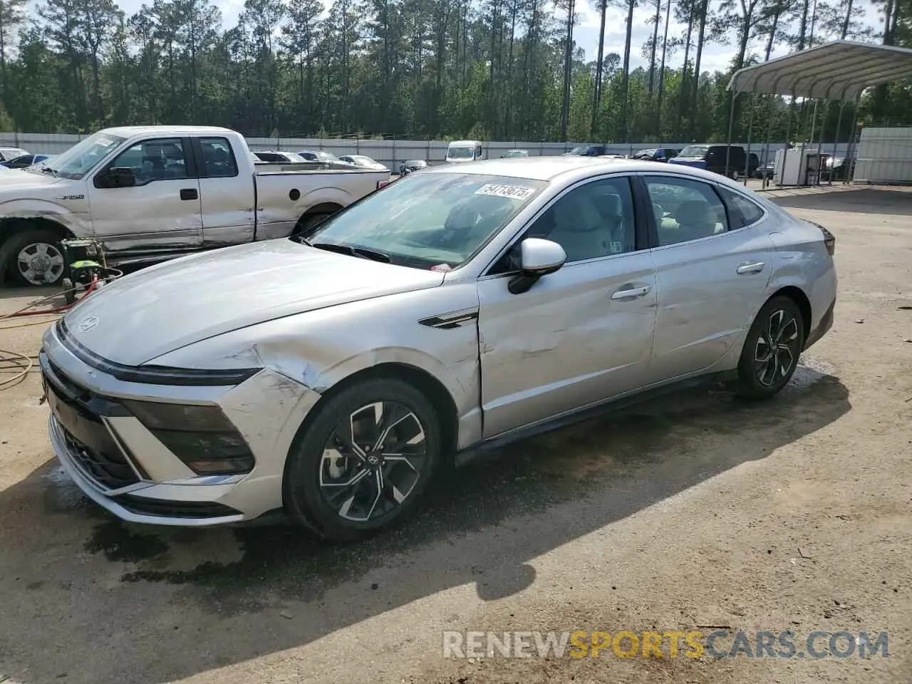 1 Photograph of a damaged car KMHL64JA1RA369415 HYUNDAI SONATA 2024