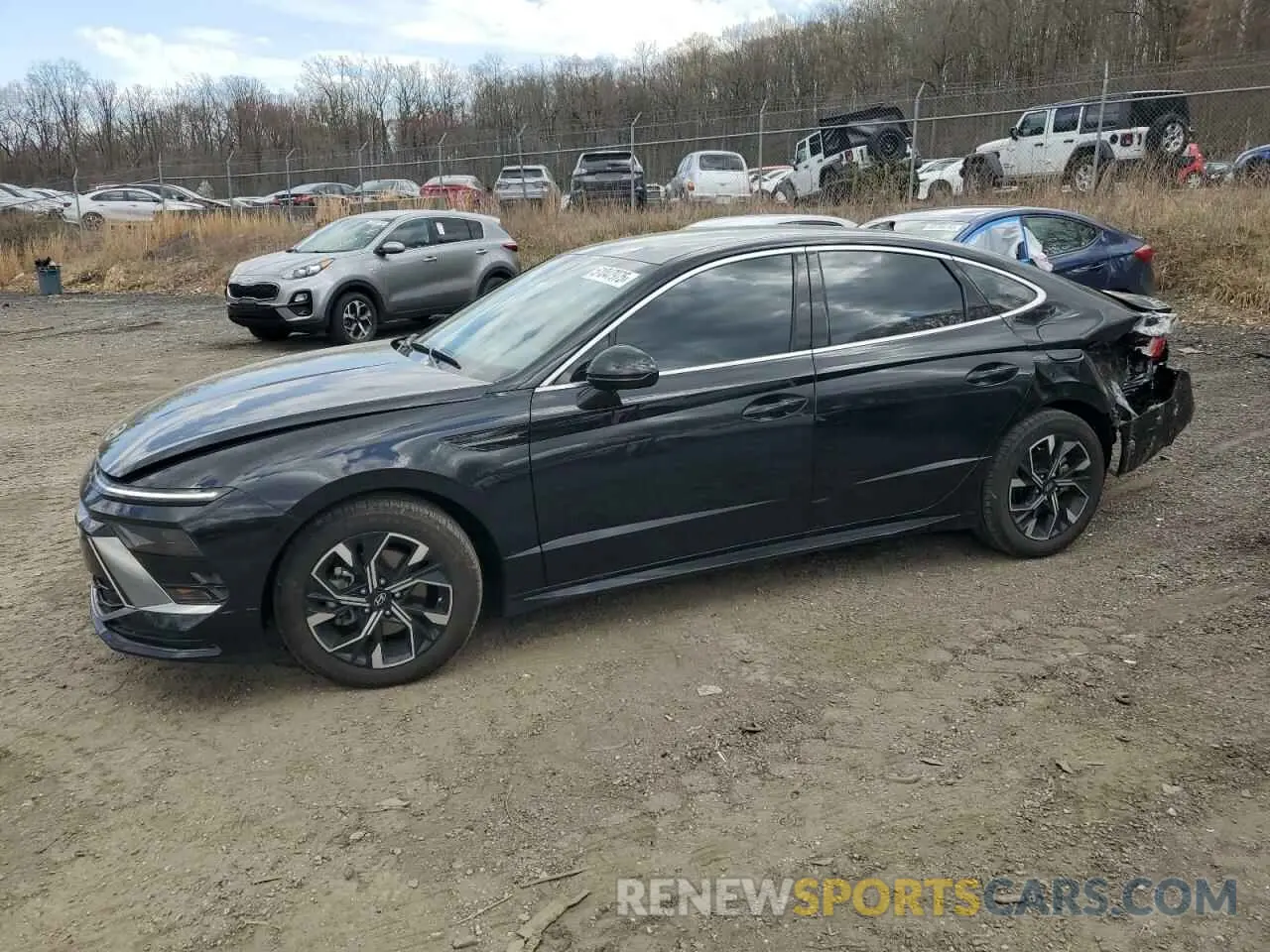1 Photograph of a damaged car KMHL64JA1RA423019 HYUNDAI SONATA 2024