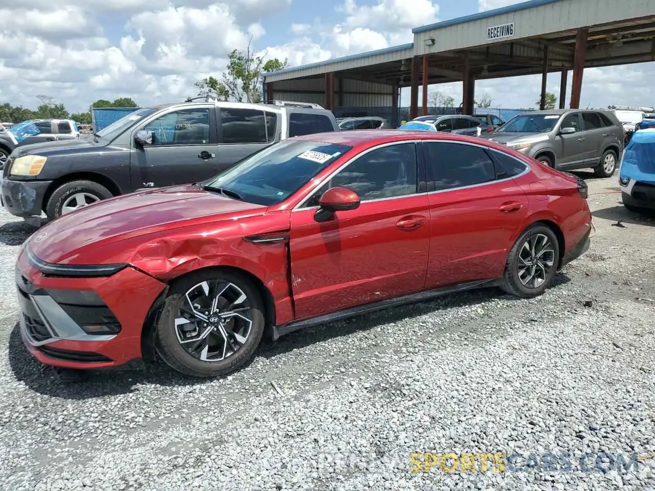 1 Photograph of a damaged car KMHL64JA2RA370797 HYUNDAI SONATA 2024