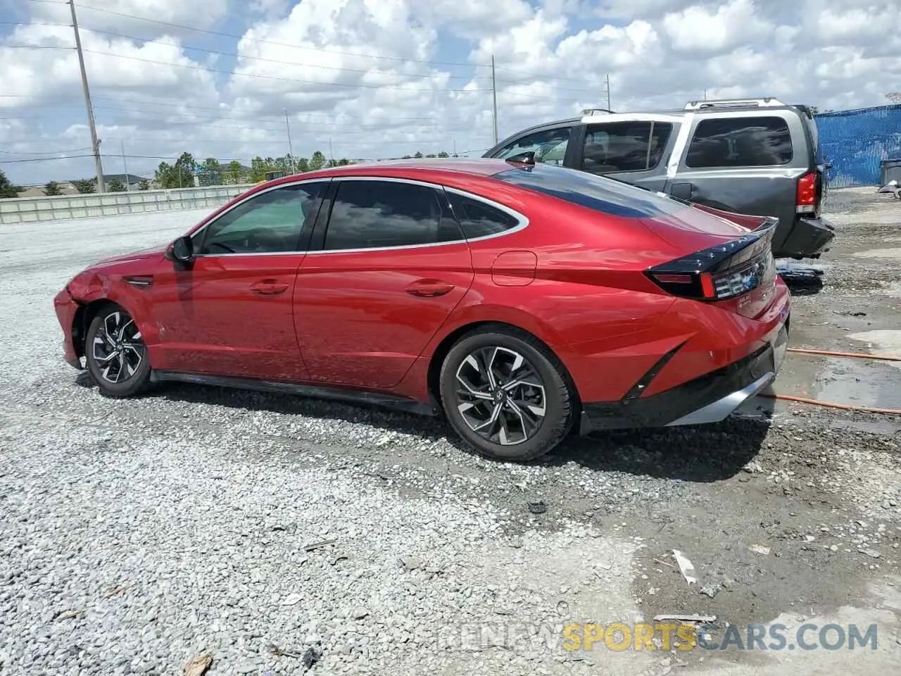 2 Photograph of a damaged car KMHL64JA2RA370797 HYUNDAI SONATA 2024