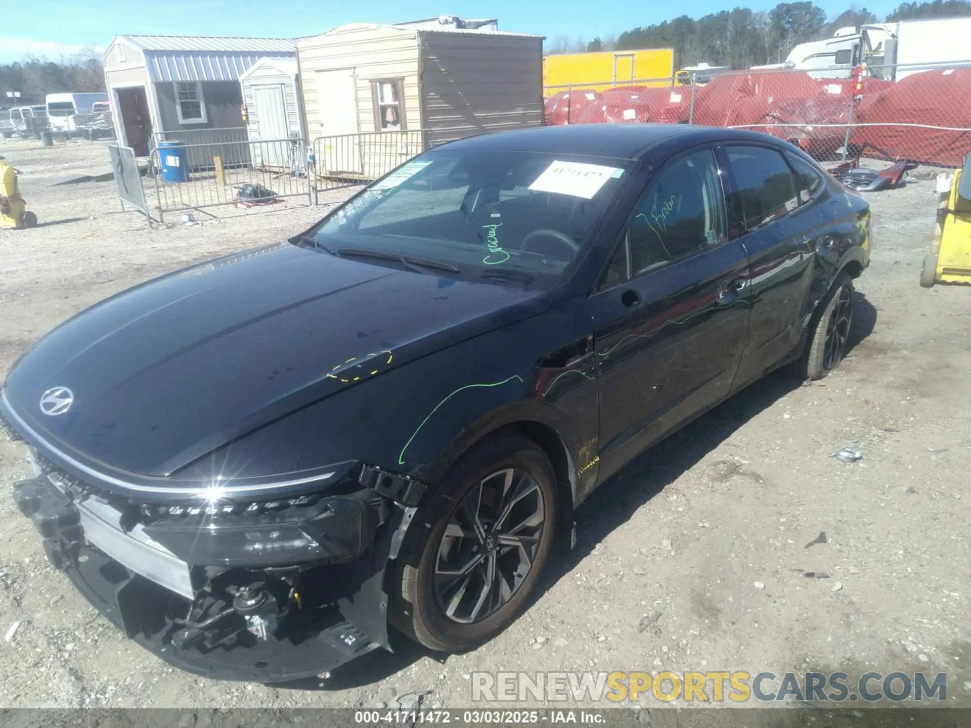 2 Photograph of a damaged car KMHL64JA2RA385381 HYUNDAI SONATA 2024
