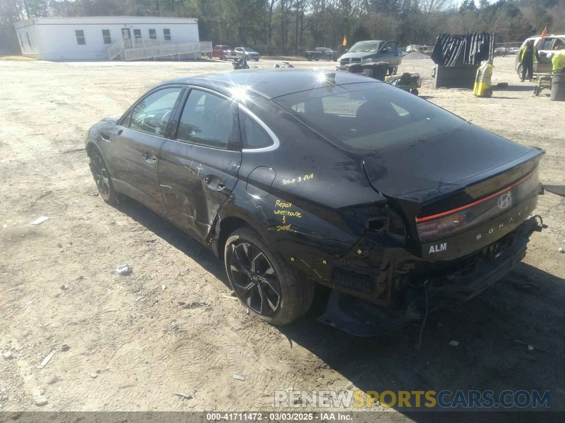 3 Photograph of a damaged car KMHL64JA2RA385381 HYUNDAI SONATA 2024