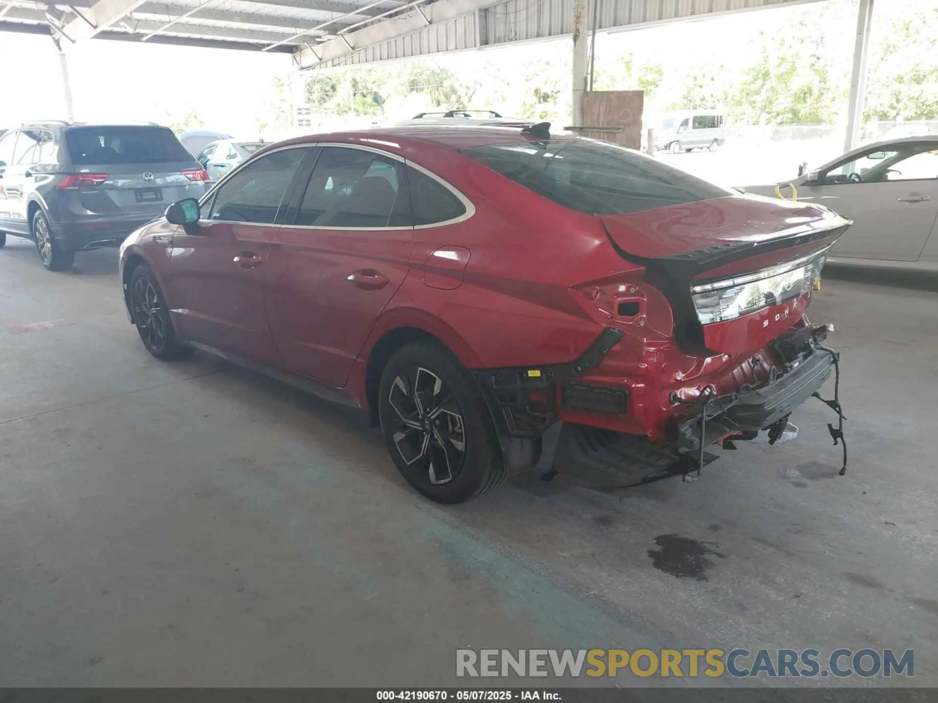 3 Photograph of a damaged car KMHL64JA2RA387325 HYUNDAI SONATA 2024