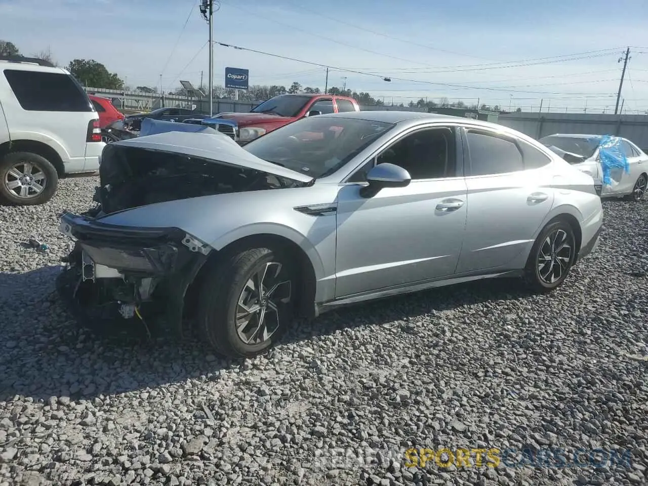 1 Photograph of a damaged car KMHL64JA2RA398681 HYUNDAI SONATA 2024