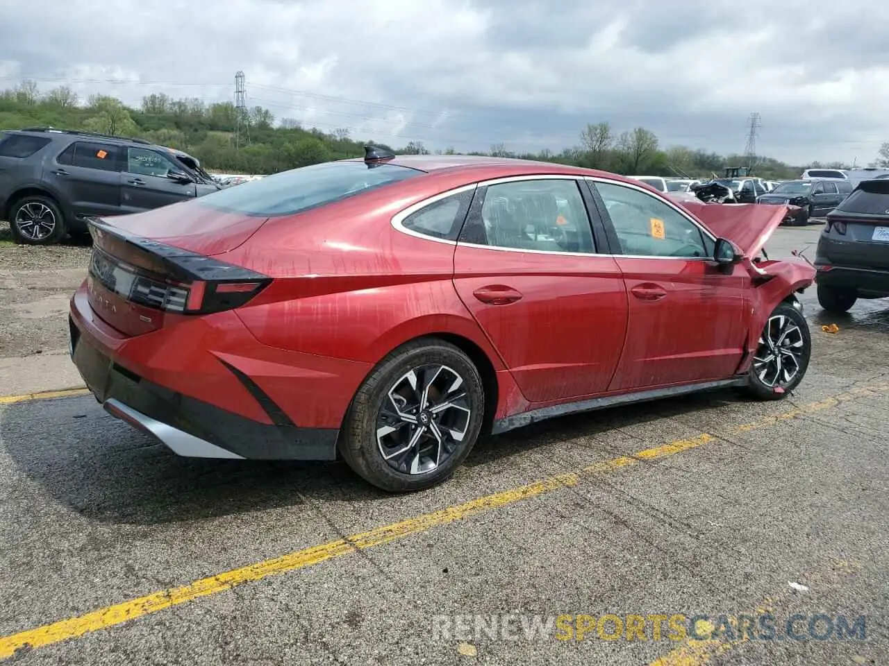 3 Photograph of a damaged car KMHL64JA2RA411431 HYUNDAI SONATA 2024