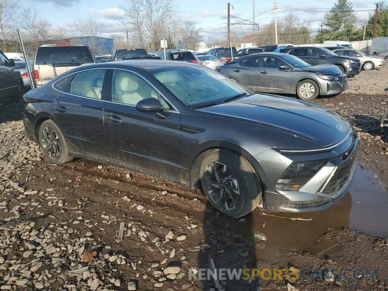 4 Photograph of a damaged car KMHL64JA4RA386919 HYUNDAI SONATA 2024