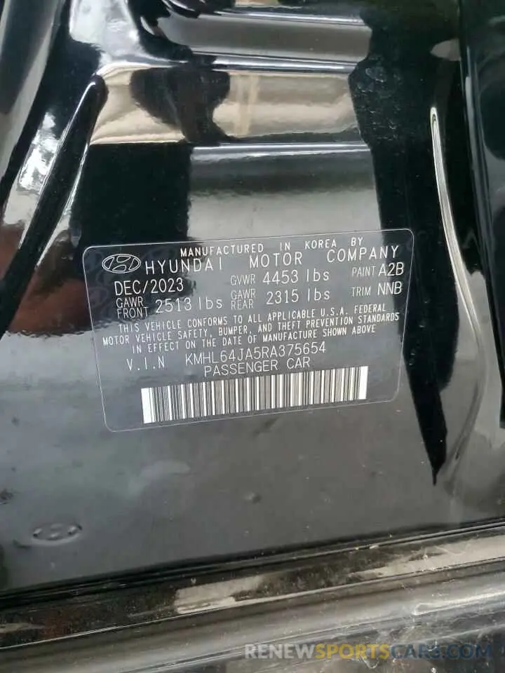 13 Photograph of a damaged car KMHL64JA5RA375654 HYUNDAI SONATA 2024