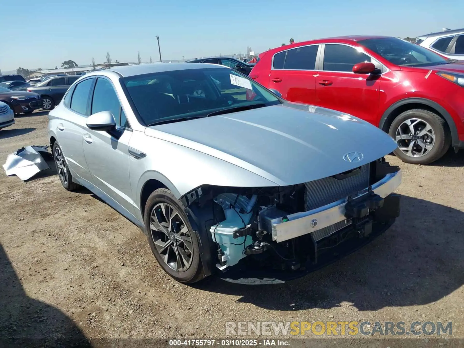 1 Photograph of a damaged car KMHL64JA5RA395421 HYUNDAI SONATA 2024