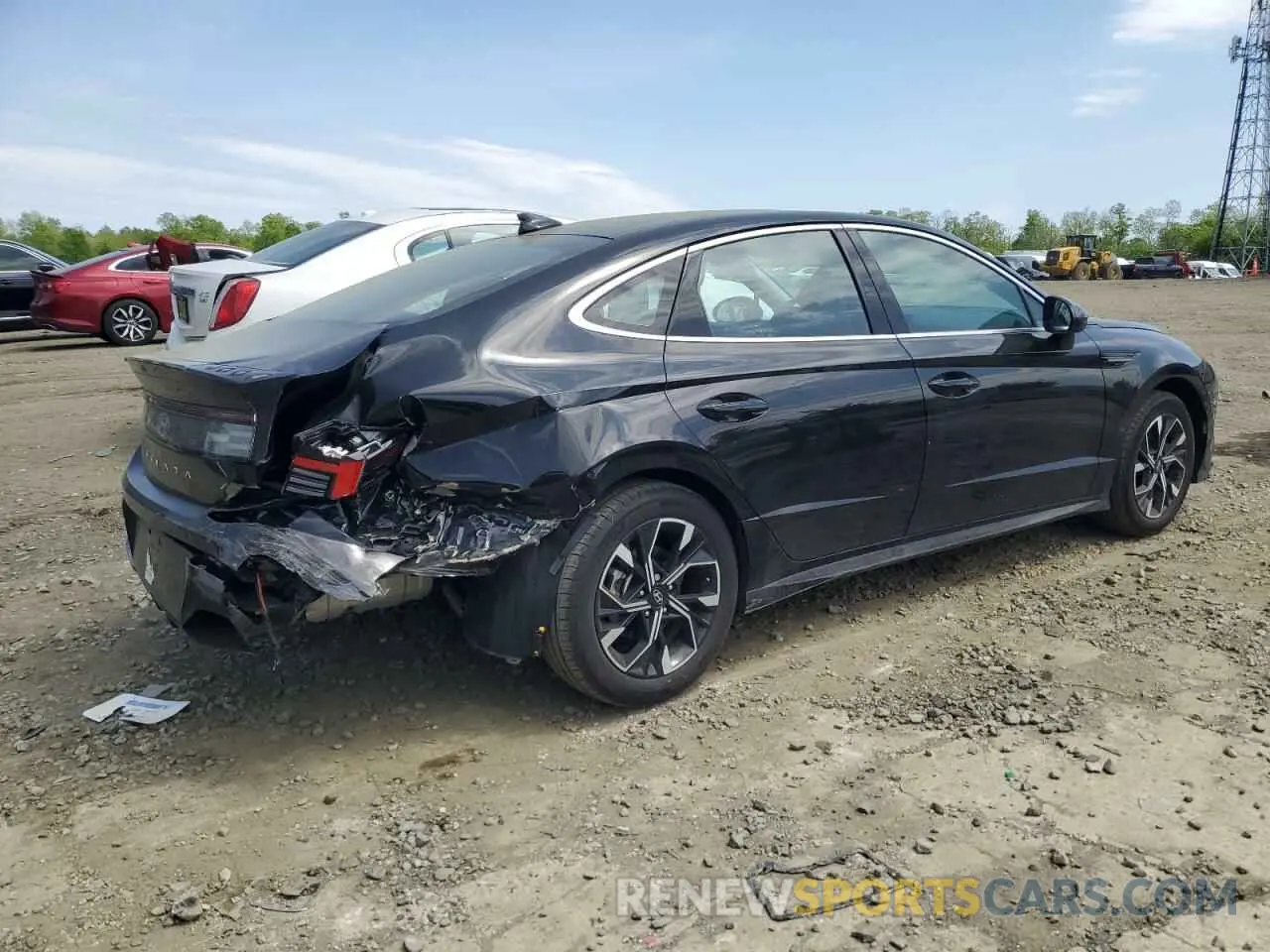 3 Photograph of a damaged car KMHL64JA7RA369208 HYUNDAI SONATA 2024