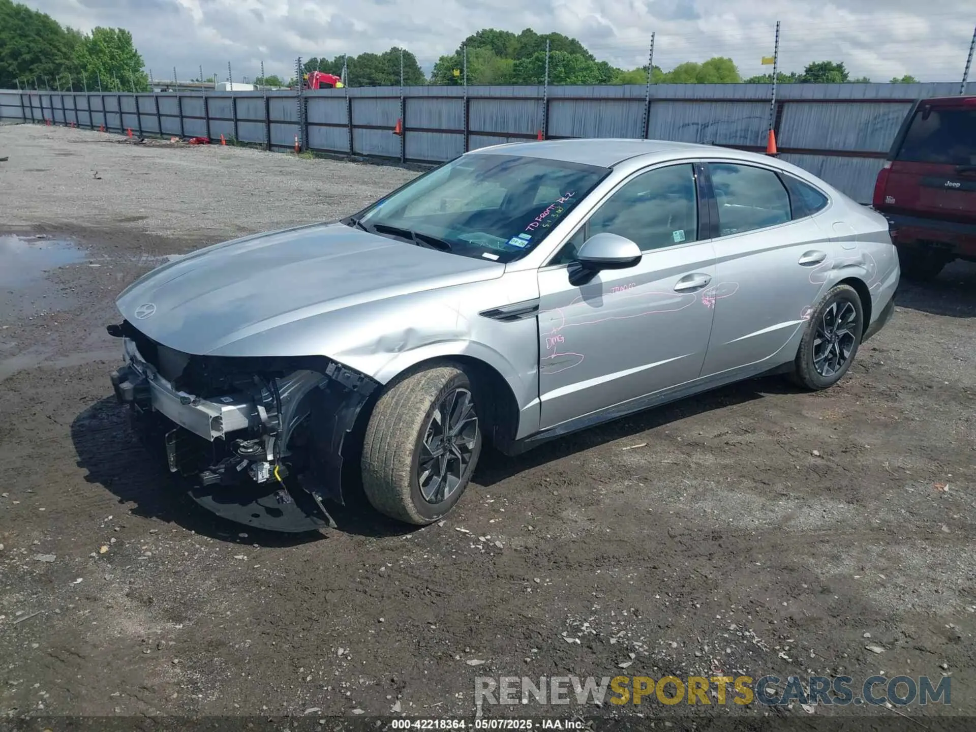 2 Photograph of a damaged car KMHL64JA7RA385845 HYUNDAI SONATA 2024