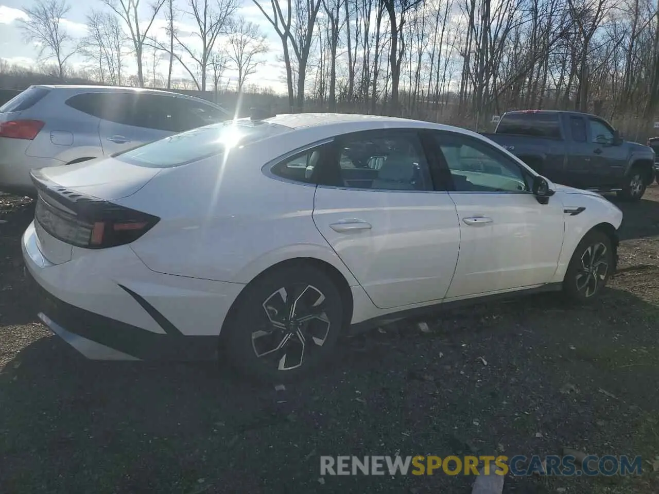 3 Photograph of a damaged car KMHL64JA8RA354684 HYUNDAI SONATA 2024