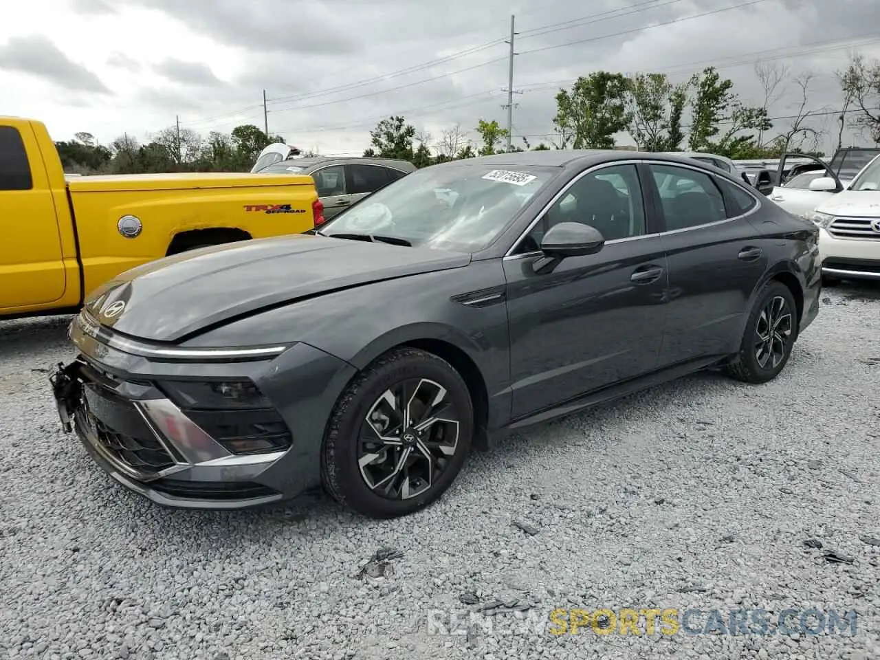 1 Photograph of a damaged car KMHL64JA8RA381187 HYUNDAI SONATA 2024