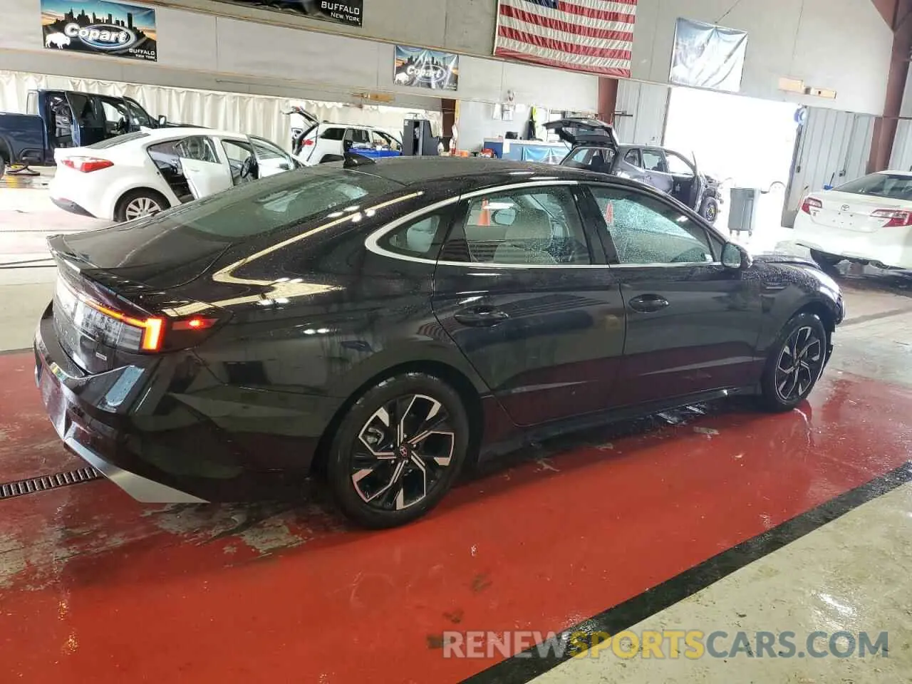3 Photograph of a damaged car KMHL64JA8RA385790 HYUNDAI SONATA 2024