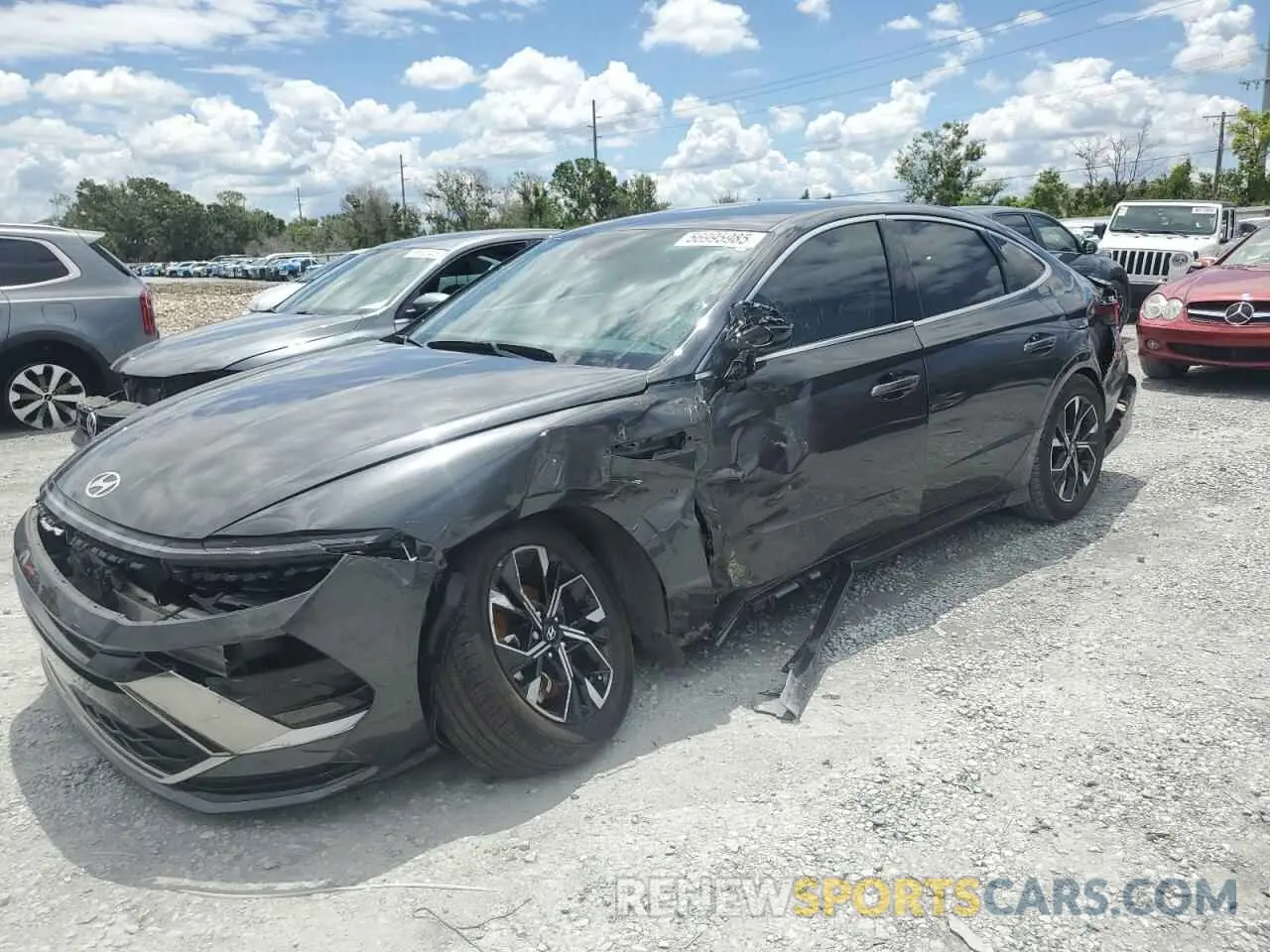 1 Photograph of a damaged car KMHL64JA8RA409862 HYUNDAI SONATA 2024