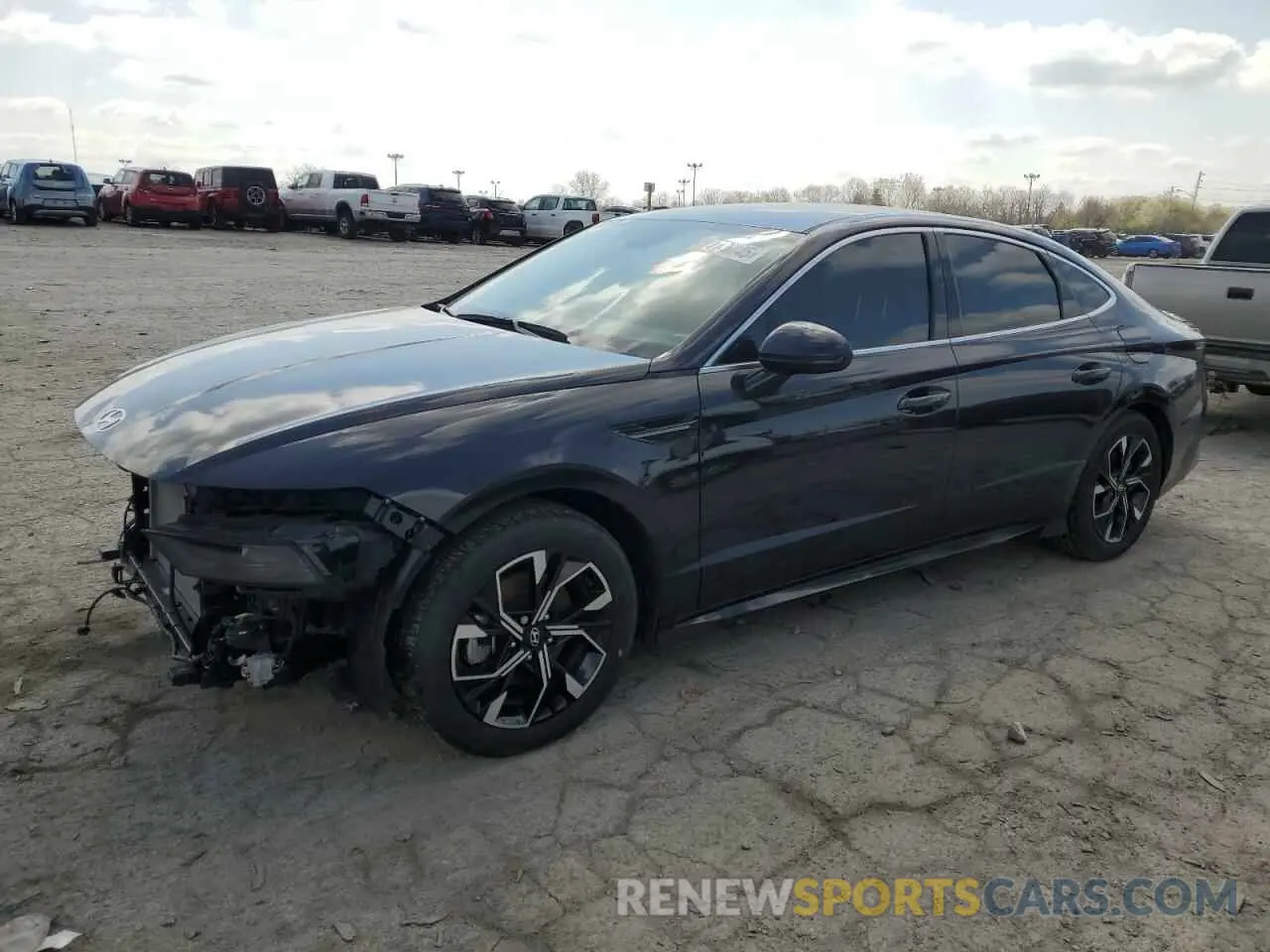 1 Photograph of a damaged car KMHL64JA9RA412592 HYUNDAI SONATA 2024