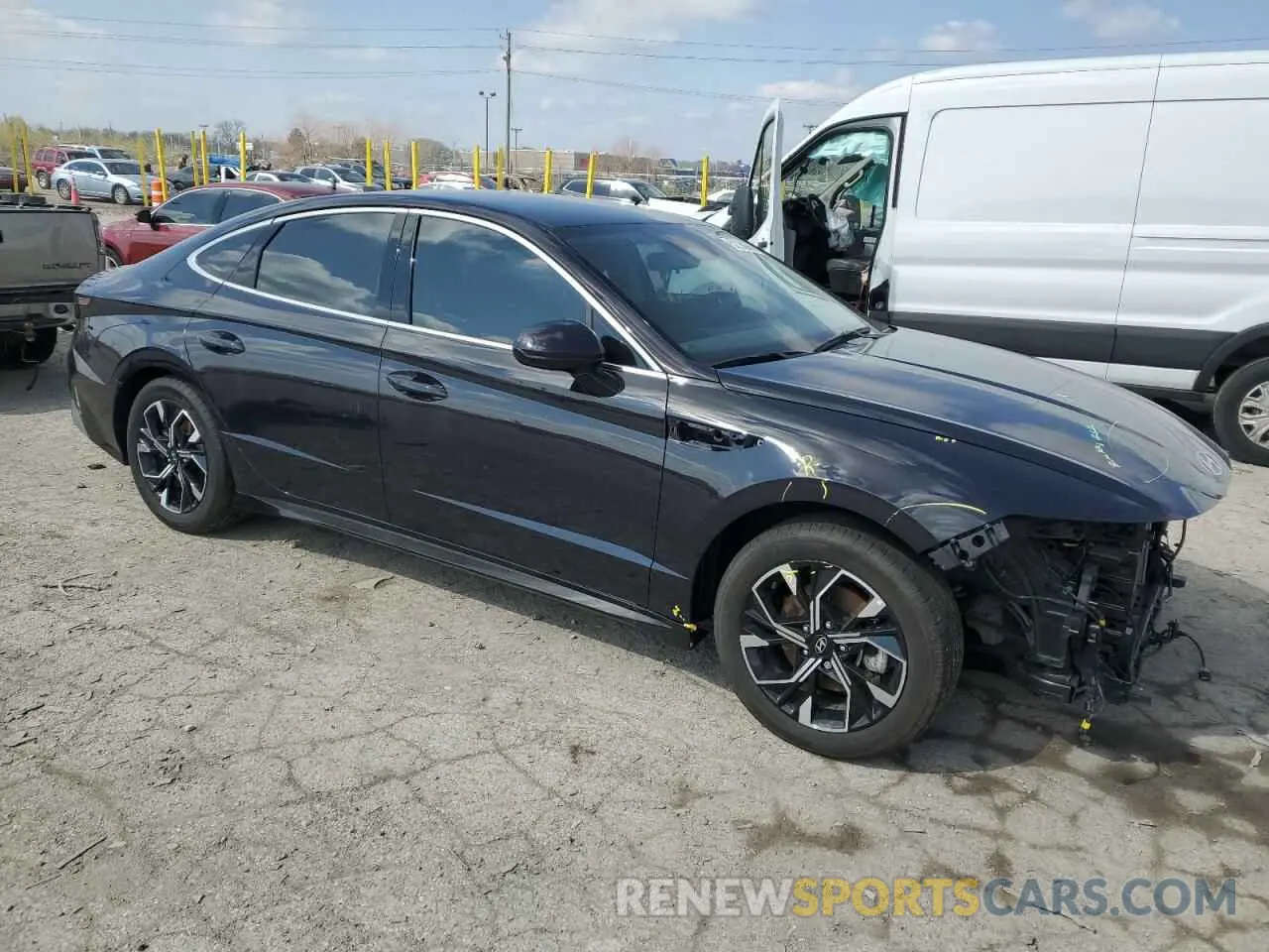 4 Photograph of a damaged car KMHL64JA9RA412592 HYUNDAI SONATA 2024