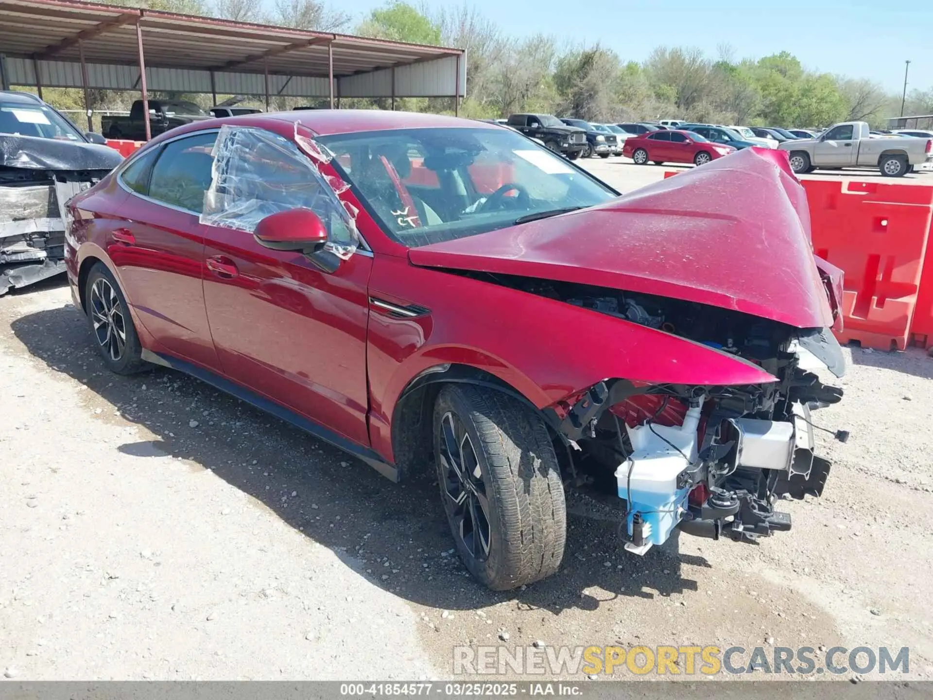 1 Photograph of a damaged car KMHL64JA9RA414214 HYUNDAI SONATA 2024