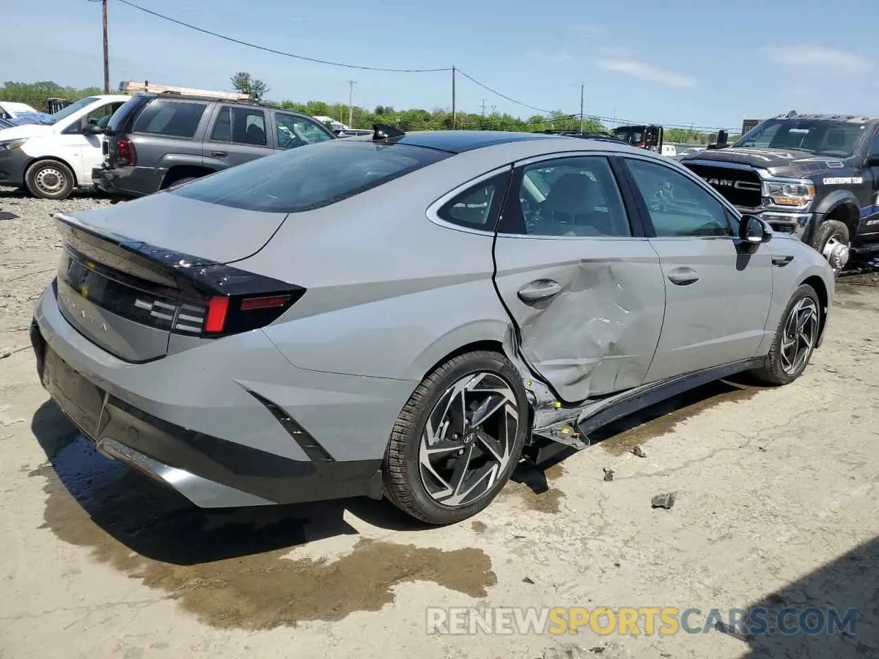 3 Photograph of a damaged car KMHL14JA6SA466212 HYUNDAI SONATA 2025