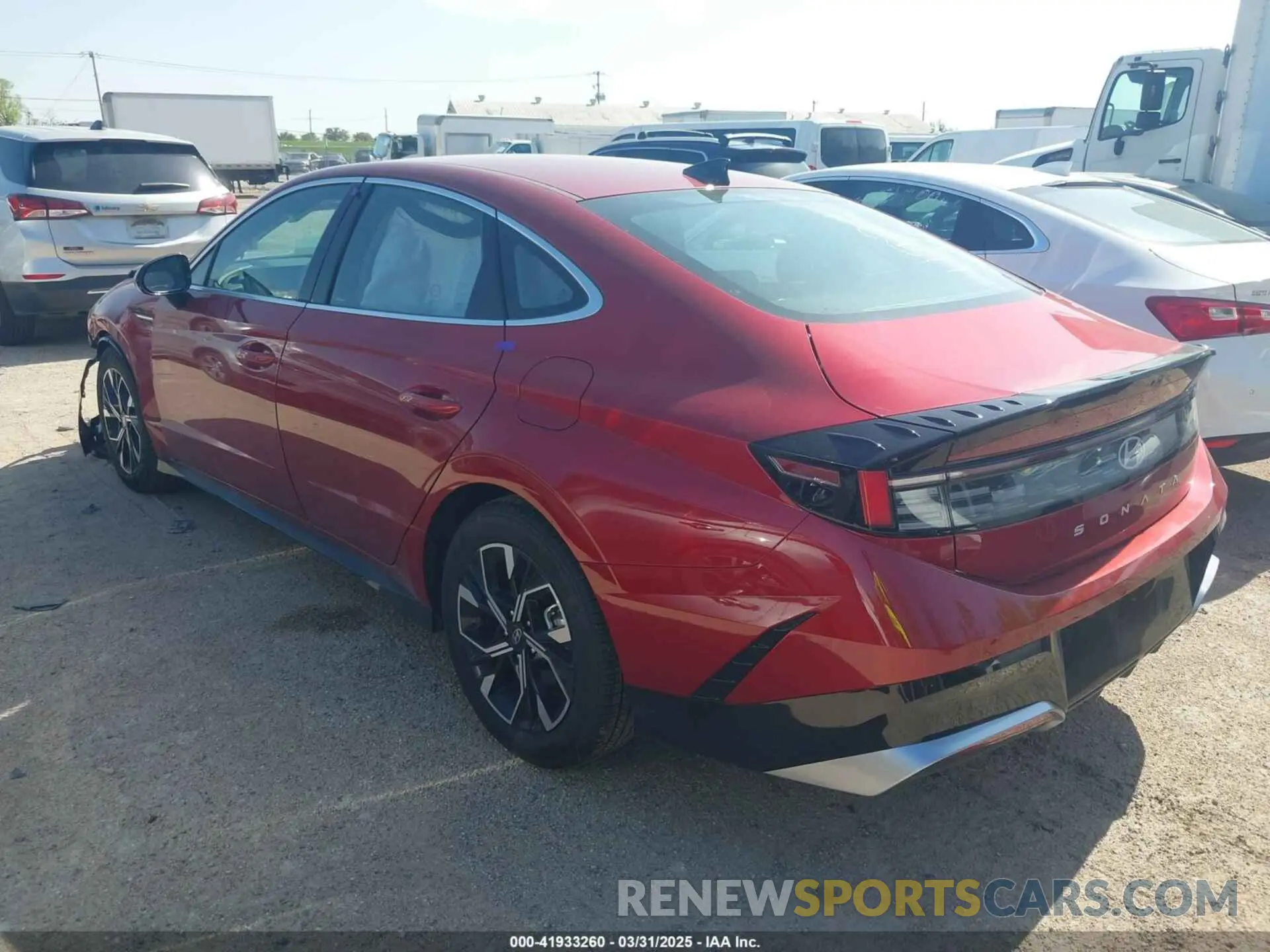 3 Photograph of a damaged car KMHL64JA1SA471447 HYUNDAI SONATA 2025