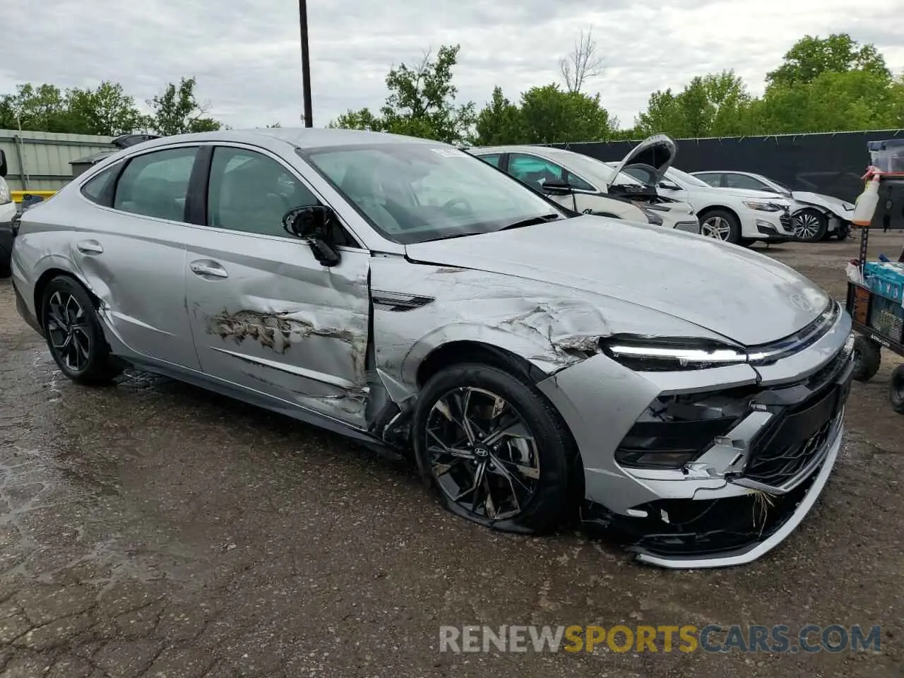 4 Photograph of a damaged car KMHL64JA2SA448761 HYUNDAI SONATA 2025