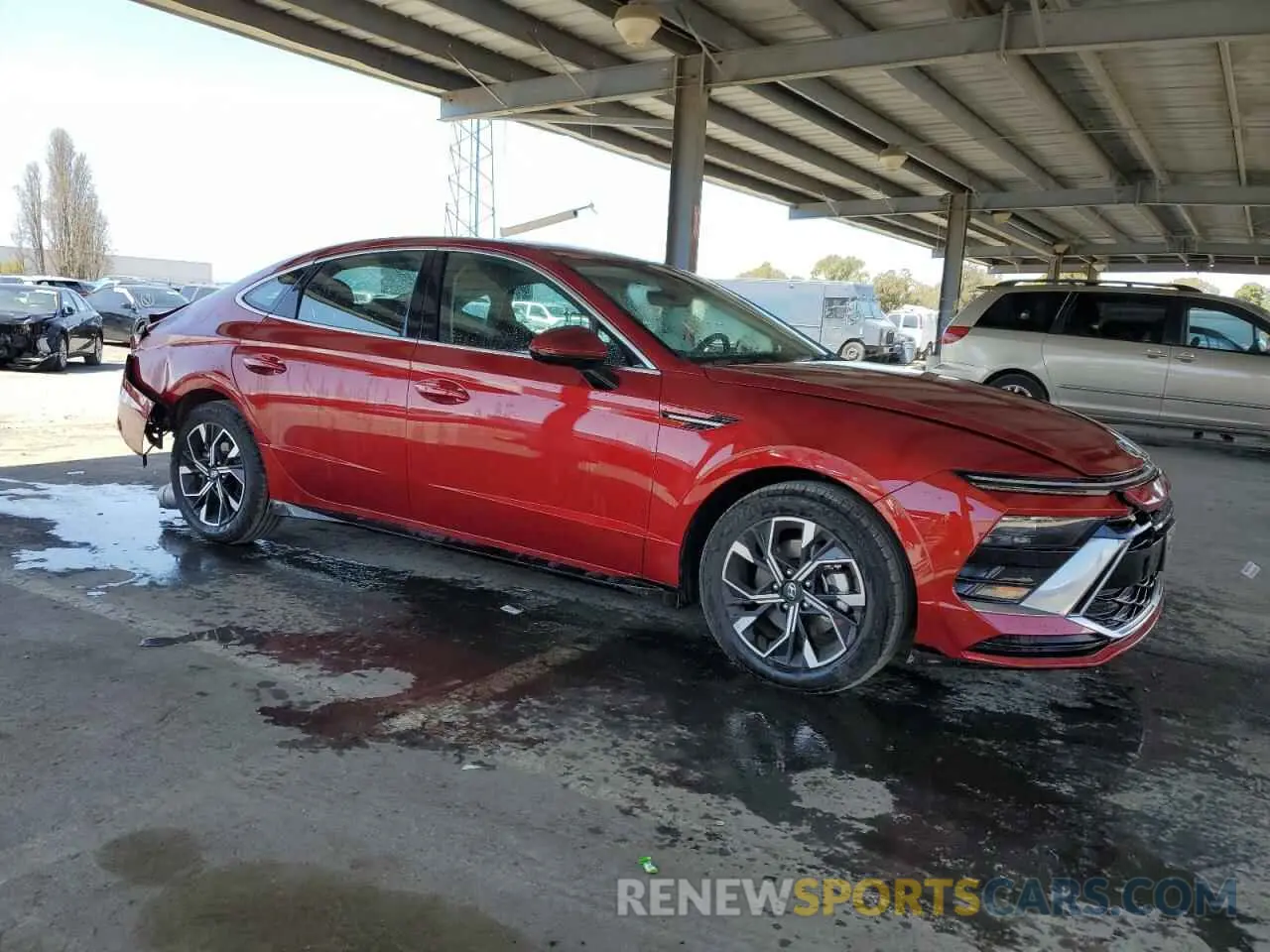 4 Photograph of a damaged car KMHL64JA6SA436659 HYUNDAI SONATA 2025