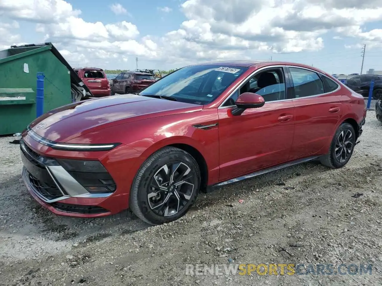 1 Photograph of a damaged car KMHL64JA8SA446898 HYUNDAI SONATA 2025