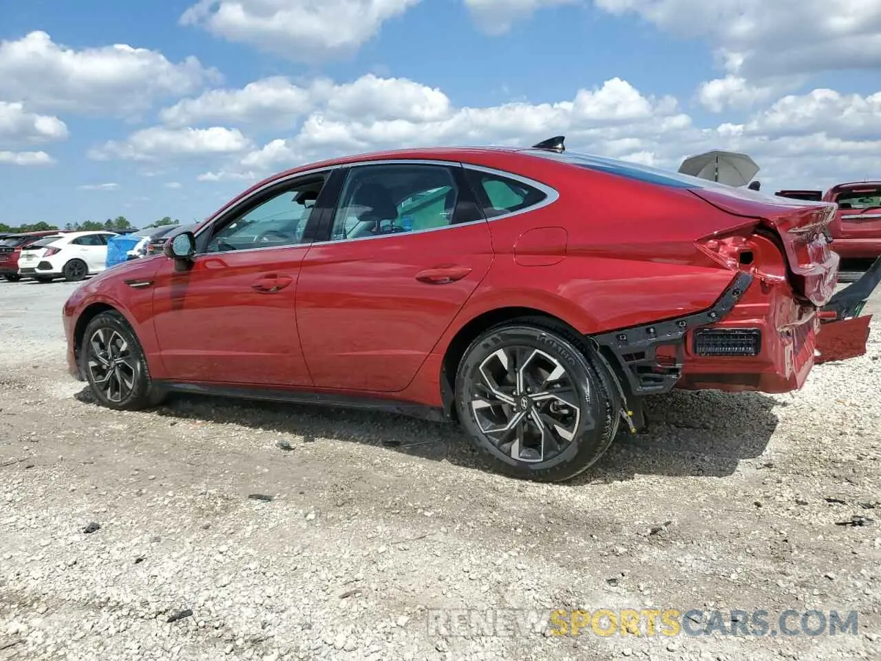 2 Photograph of a damaged car KMHL64JA8SA446898 HYUNDAI SONATA 2025
