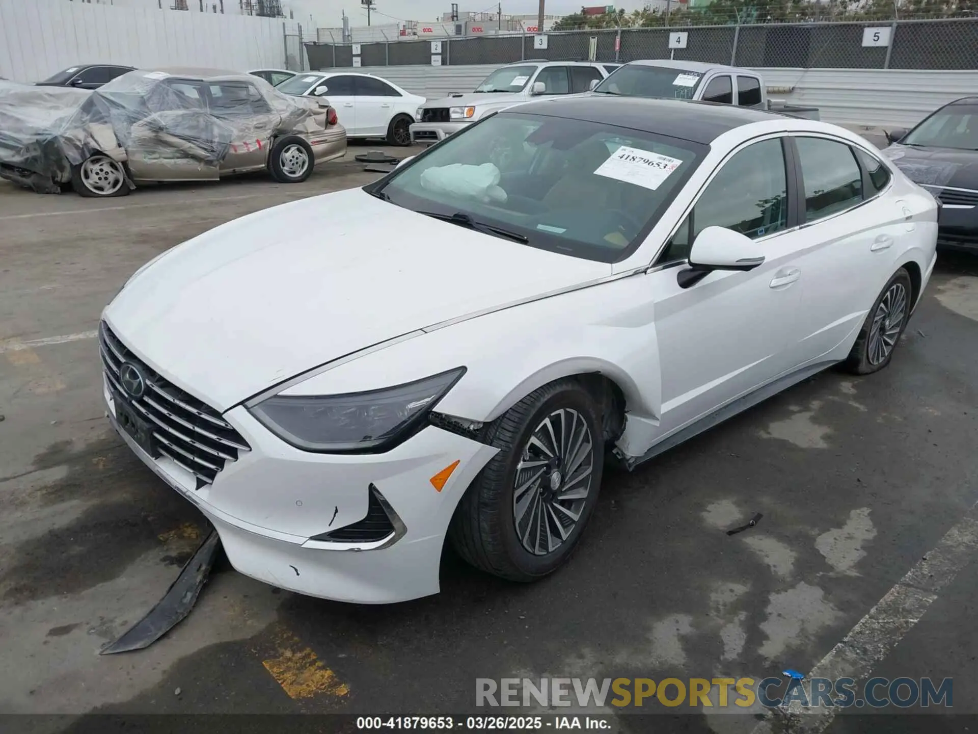 2 Photograph of a damaged car KMHL54JJ1LA016229 HYUNDAI SONATA HYBRID 2020