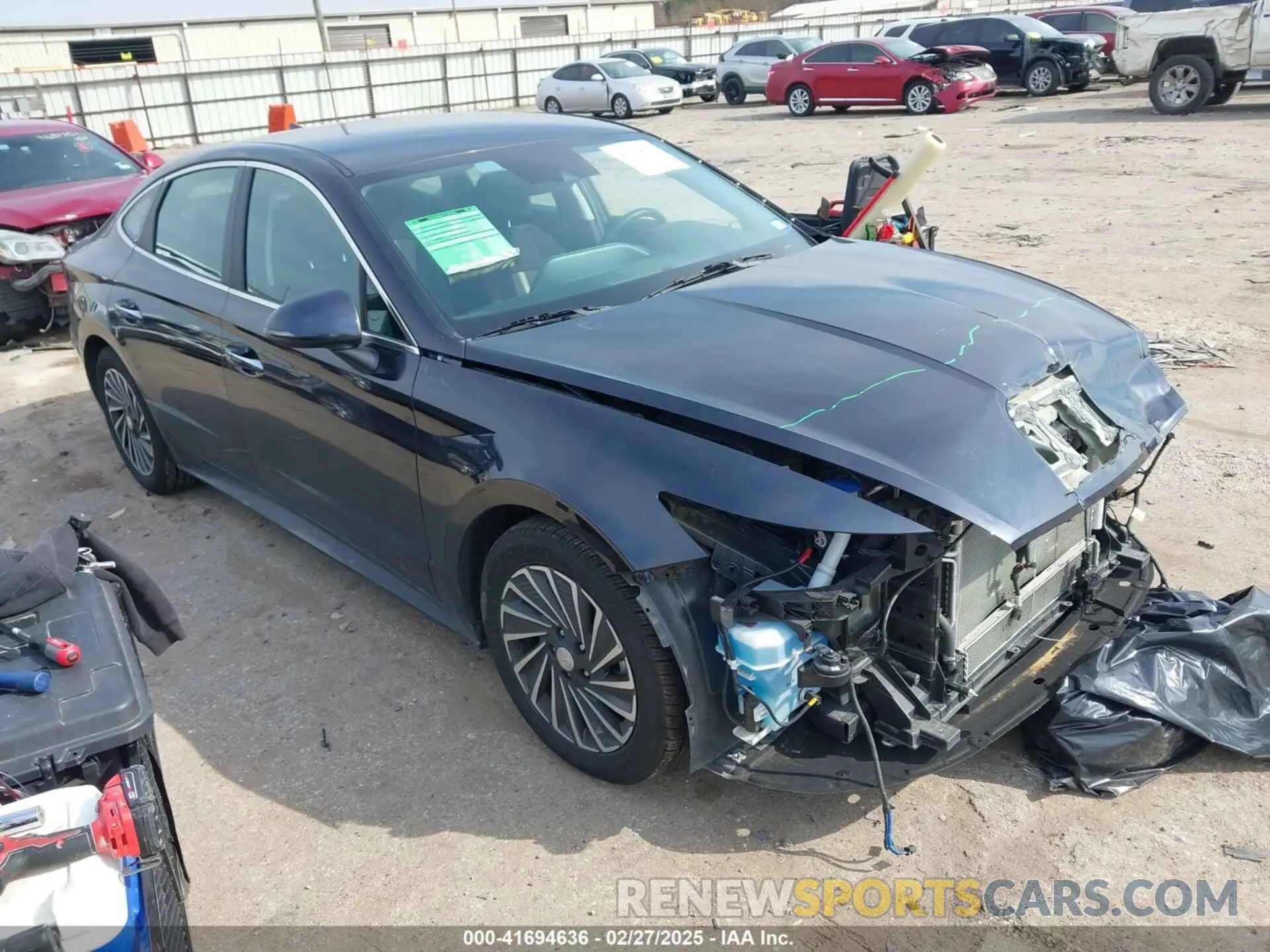 1 Photograph of a damaged car KMHL34JJ1NA047165 HYUNDAI SONATA HYBRID 2022