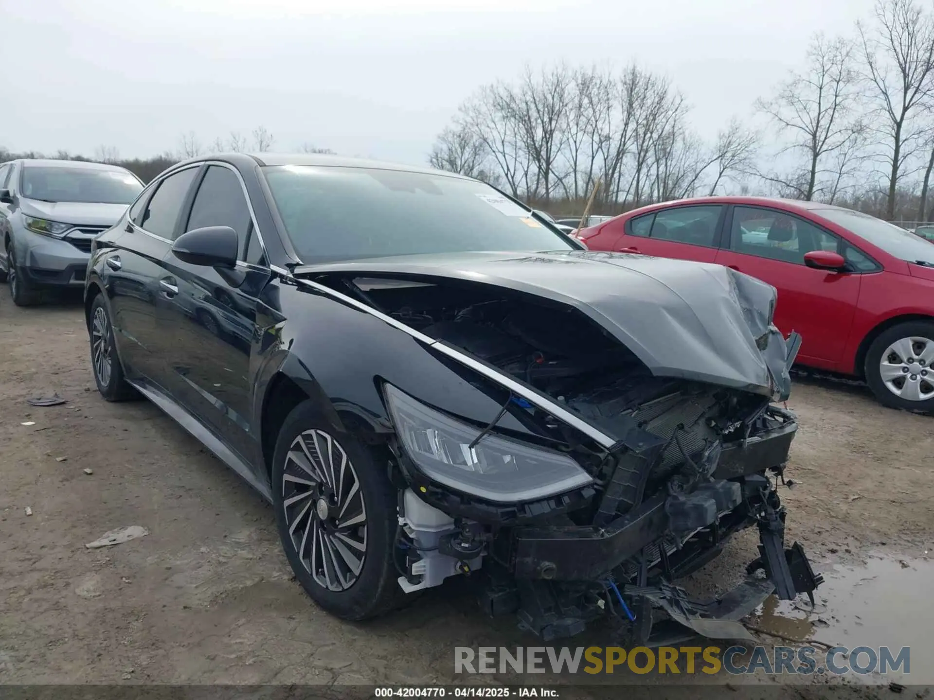 1 Photograph of a damaged car KMHL34JJ6NA050692 HYUNDAI SONATA HYBRID 2022