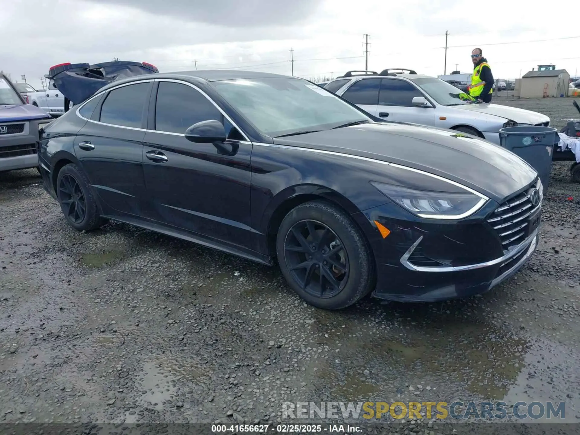 1 Photograph of a damaged car KMHL34JJ8NA051620 HYUNDAI SONATA HYBRID 2022