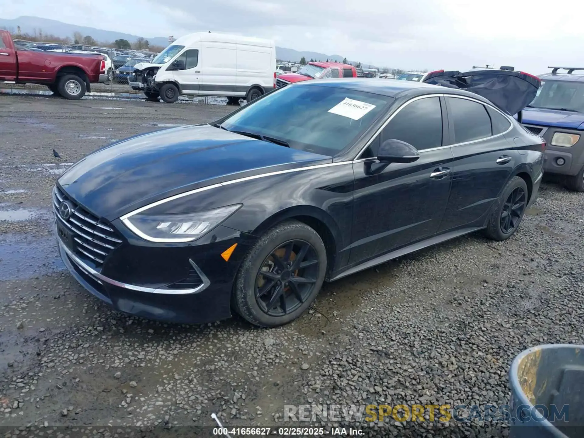 2 Photograph of a damaged car KMHL34JJ8NA051620 HYUNDAI SONATA HYBRID 2022