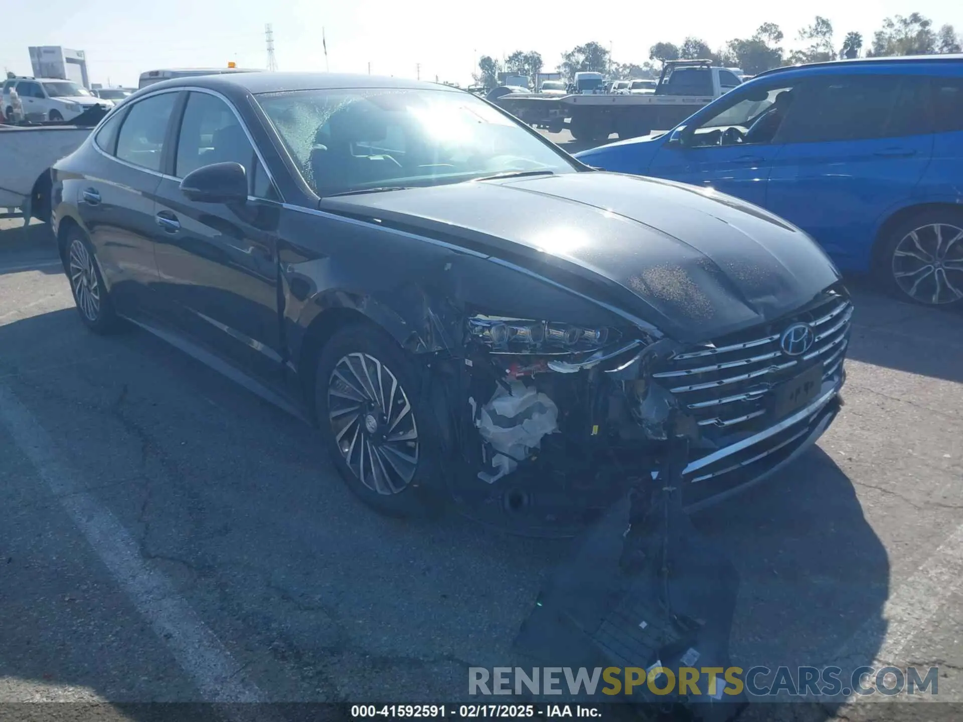 1 Photograph of a damaged car KMHL54JJ3NA049672 HYUNDAI SONATA HYBRID 2022