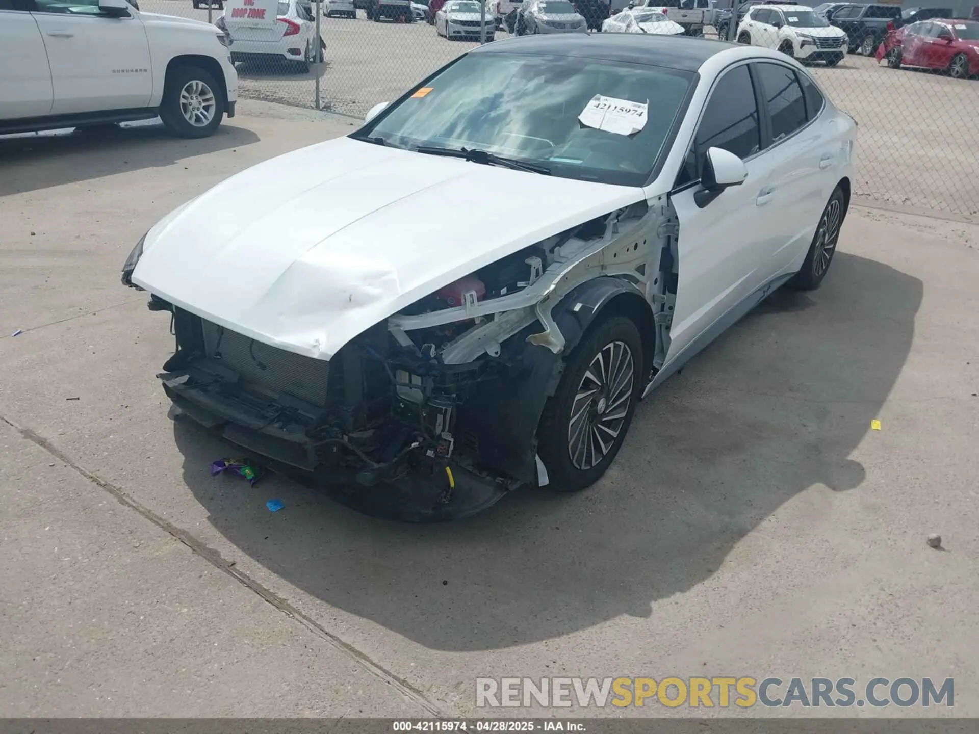6 Photograph of a damaged car KMHL54JJ8NA049246 HYUNDAI SONATA HYBRID 2022