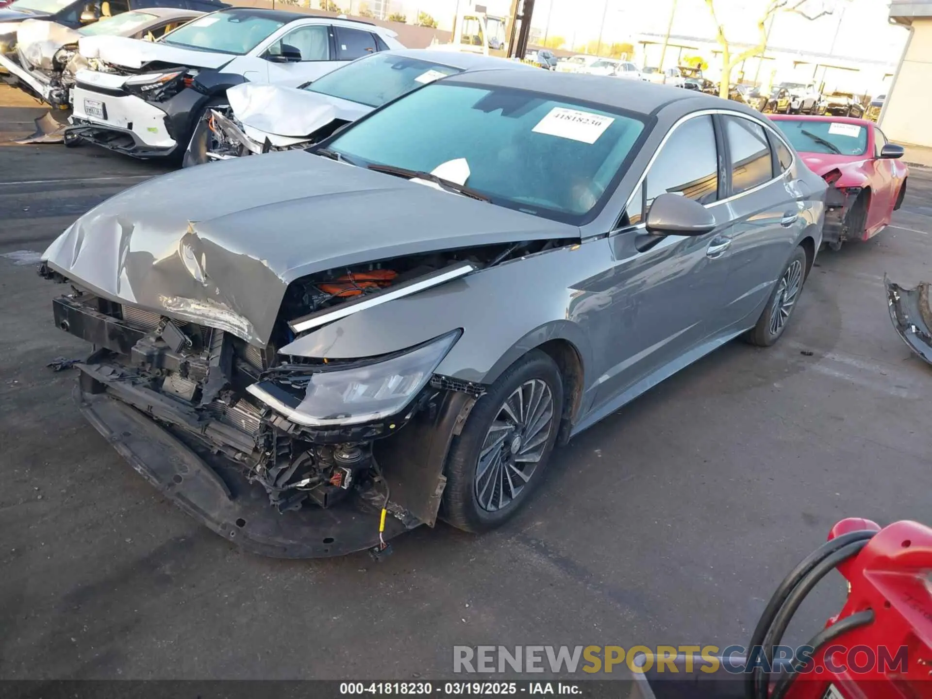 2 Photograph of a damaged car KMHL34JJ8PA058988 HYUNDAI SONATA HYBRID 2023