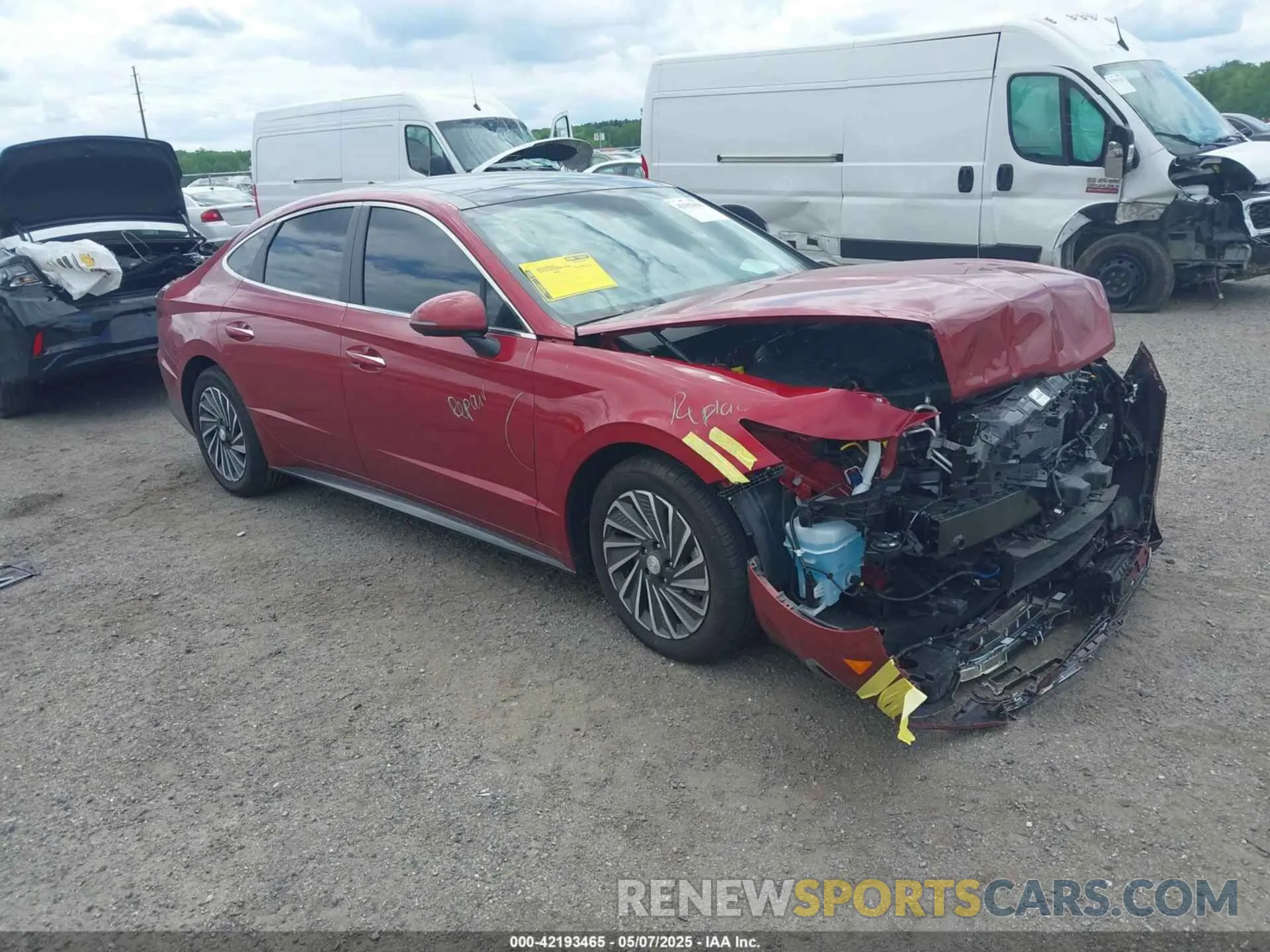 1 Photograph of a damaged car KMHL54JJ1PA082298 HYUNDAI SONATA HYBRID 2023
