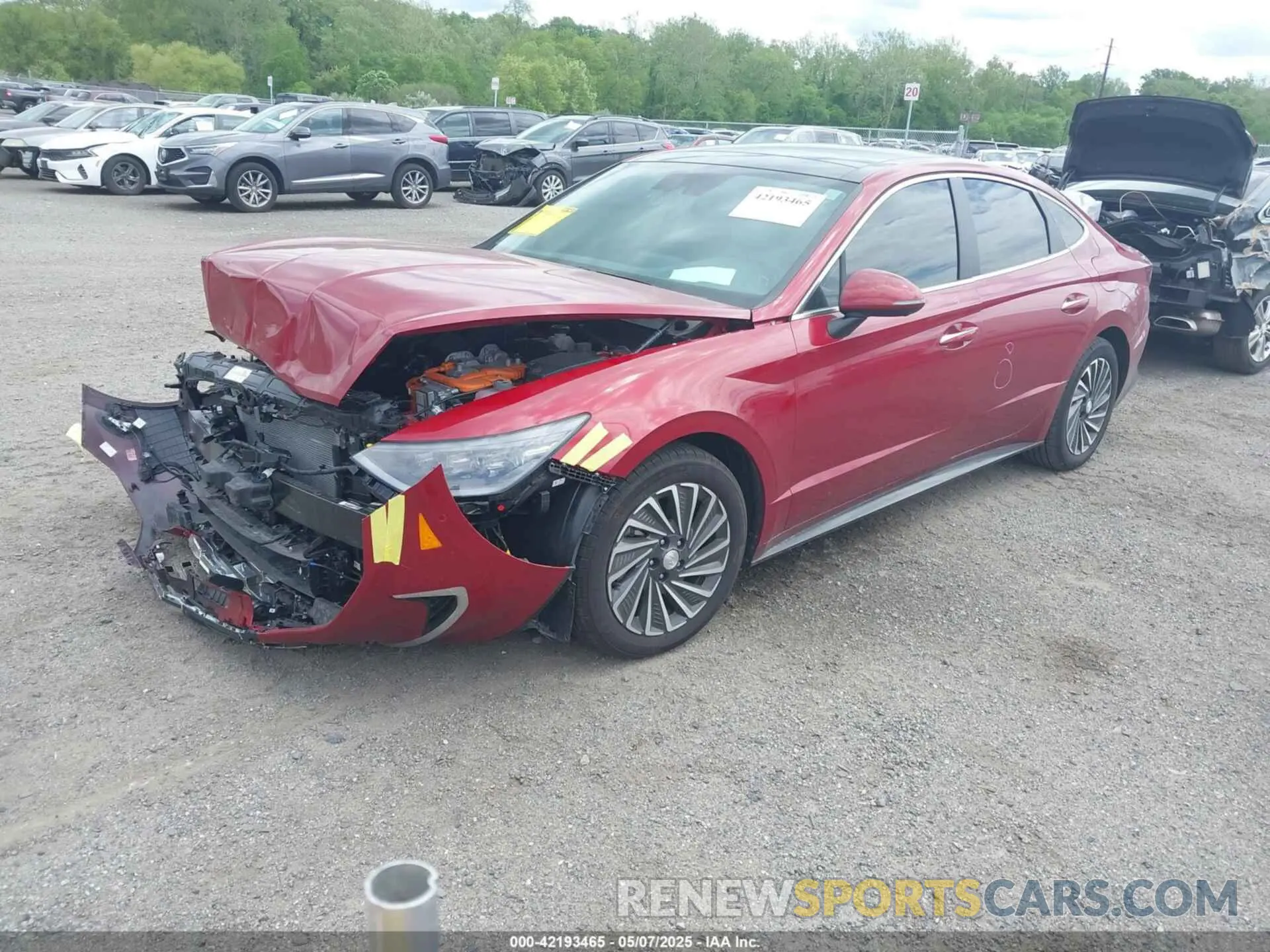 2 Photograph of a damaged car KMHL54JJ1PA082298 HYUNDAI SONATA HYBRID 2023