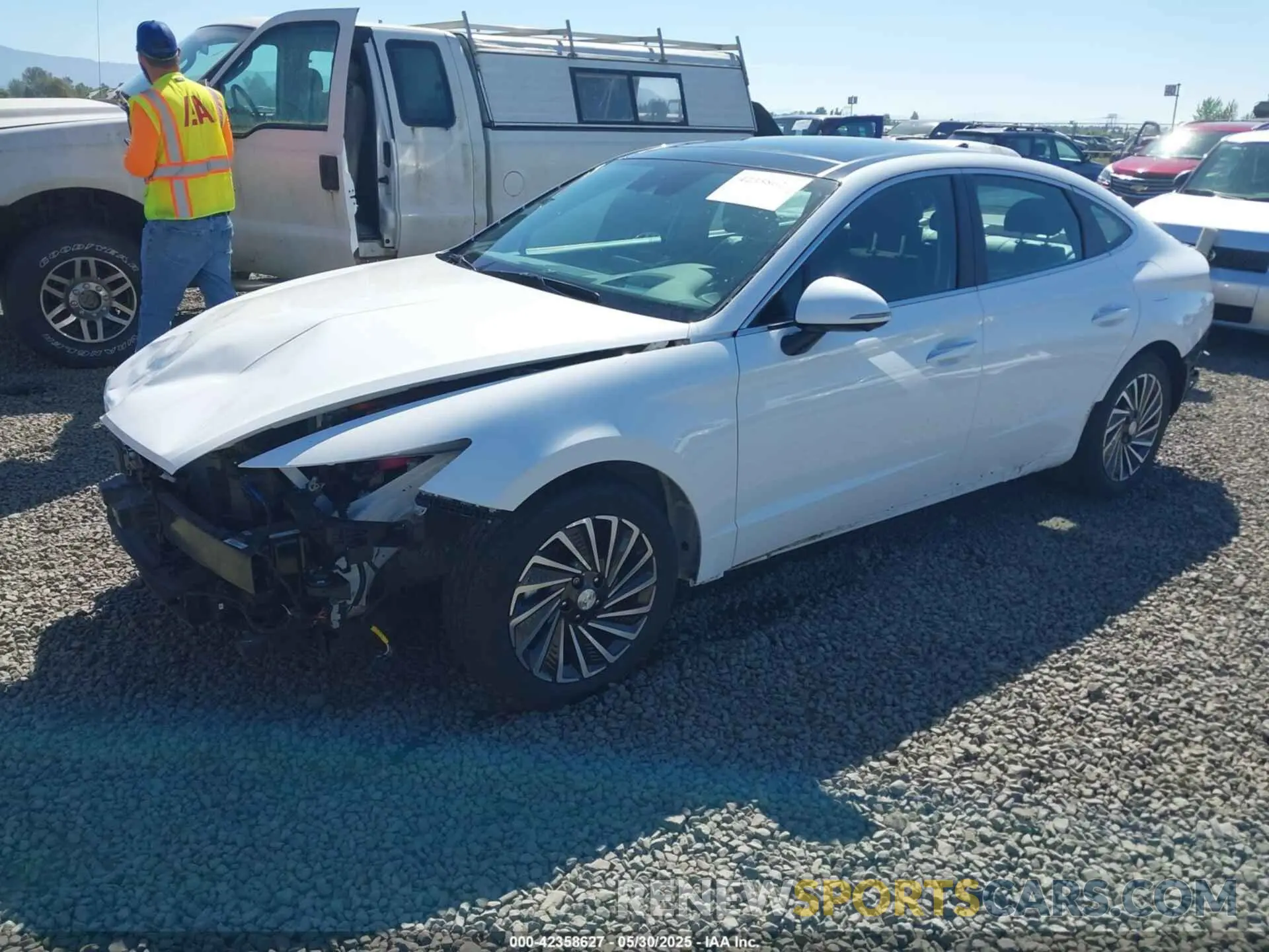 2 Photograph of a damaged car KMHL54JJ6PA080112 HYUNDAI SONATA HYBRID 2023