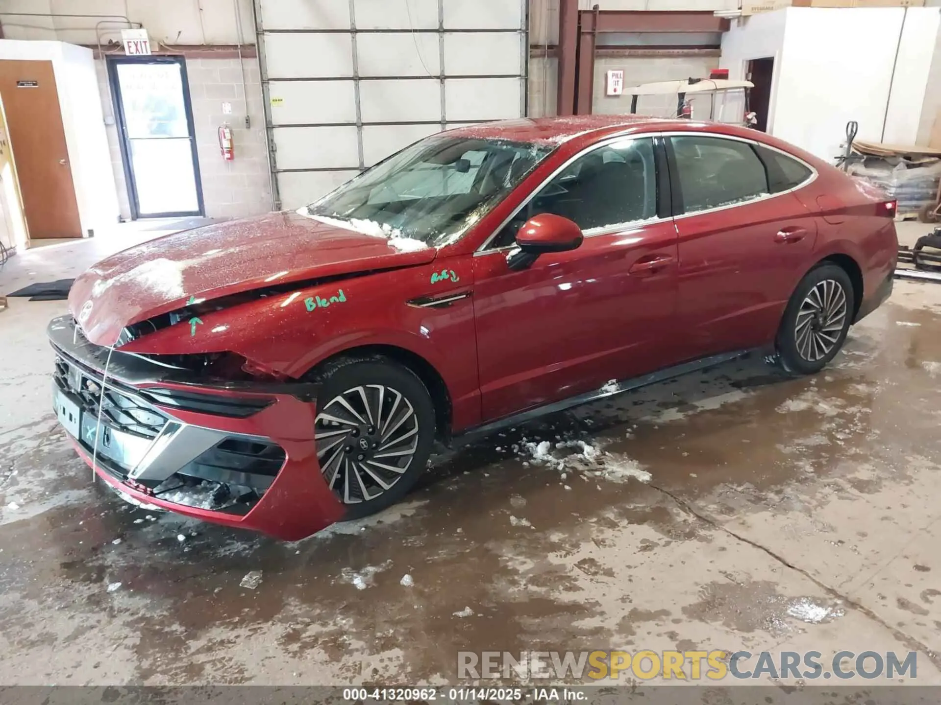 2 Photograph of a damaged car KMHL34JJ1RA087607 HYUNDAI SONATA HYBRID 2024