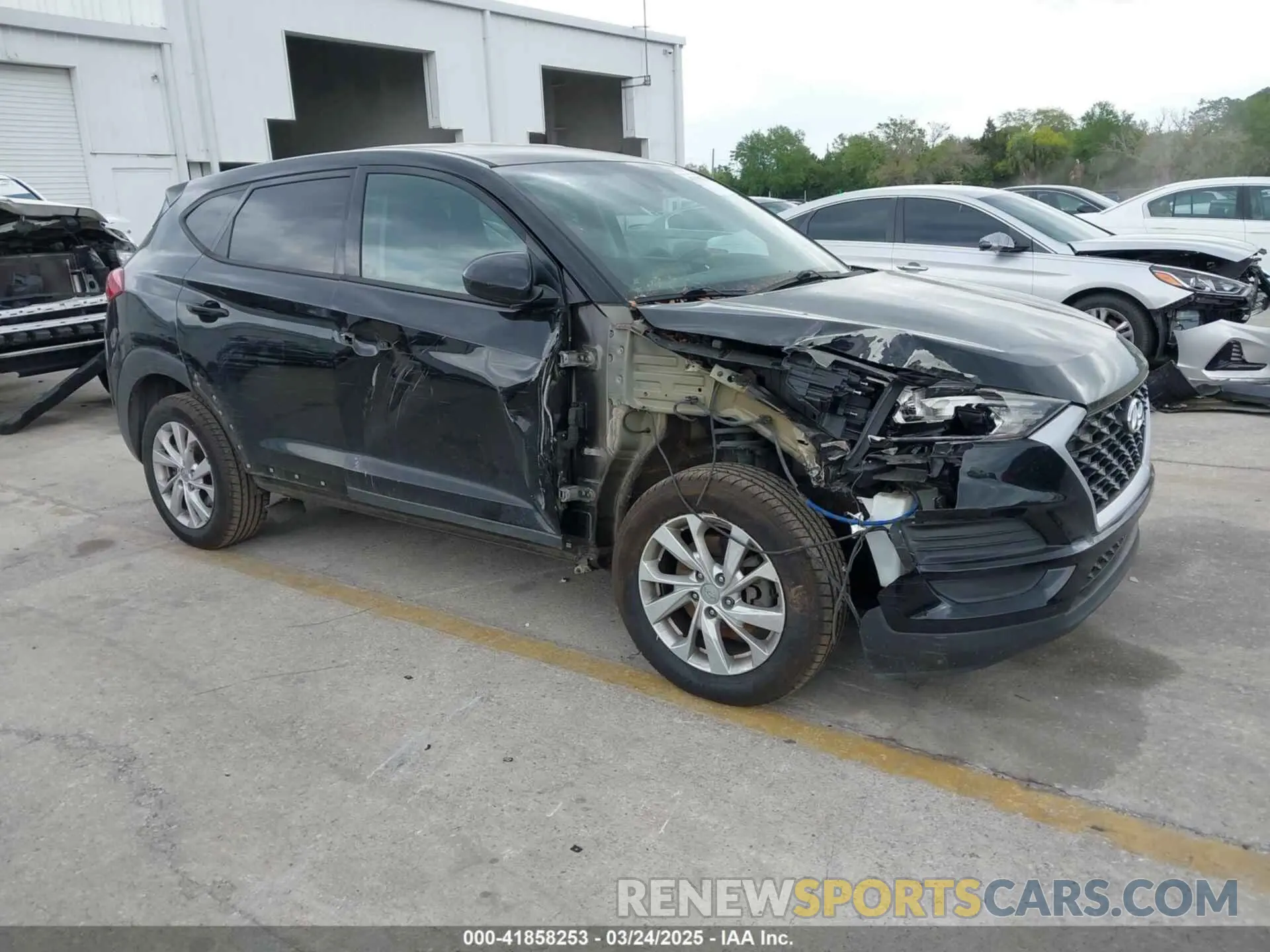 1 Photograph of a damaged car KM8J23A40KU874423 HYUNDAI TUCSON 2019