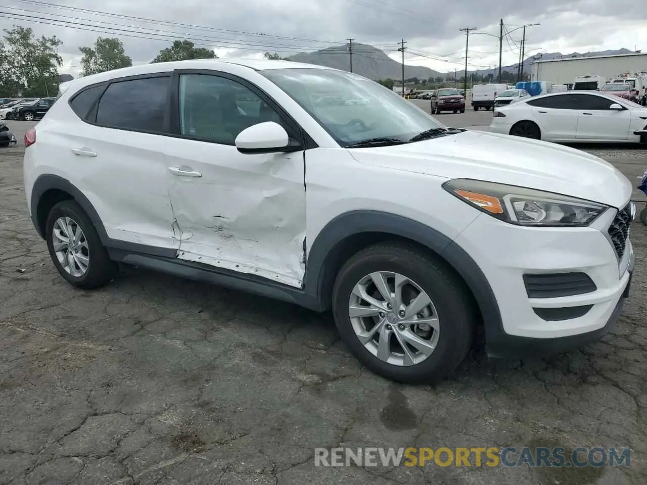 4 Photograph of a damaged car KM8J23A41KU017740 HYUNDAI TUCSON 2019