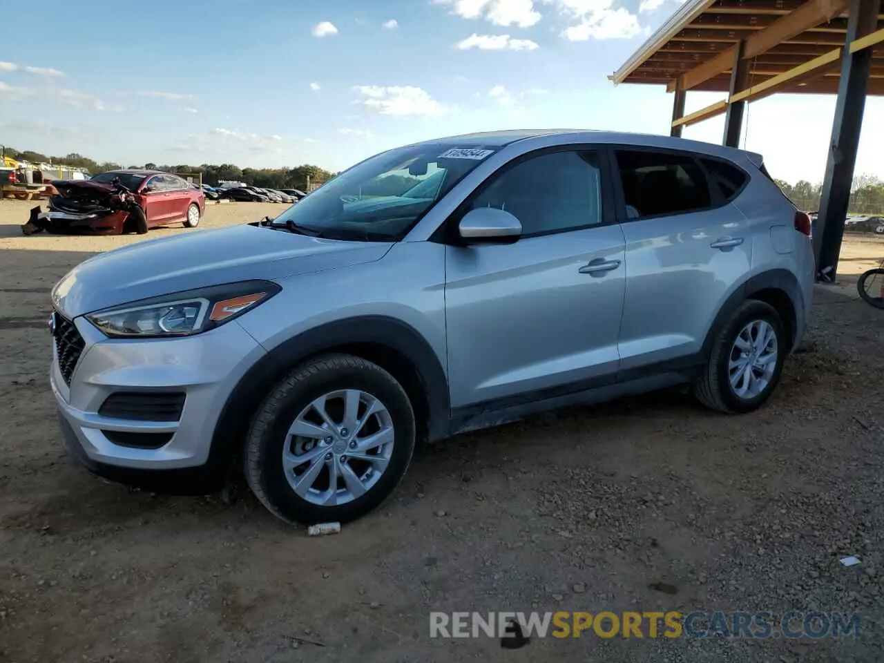 1 Photograph of a damaged car KM8J23A41KU837512 HYUNDAI TUCSON 2019