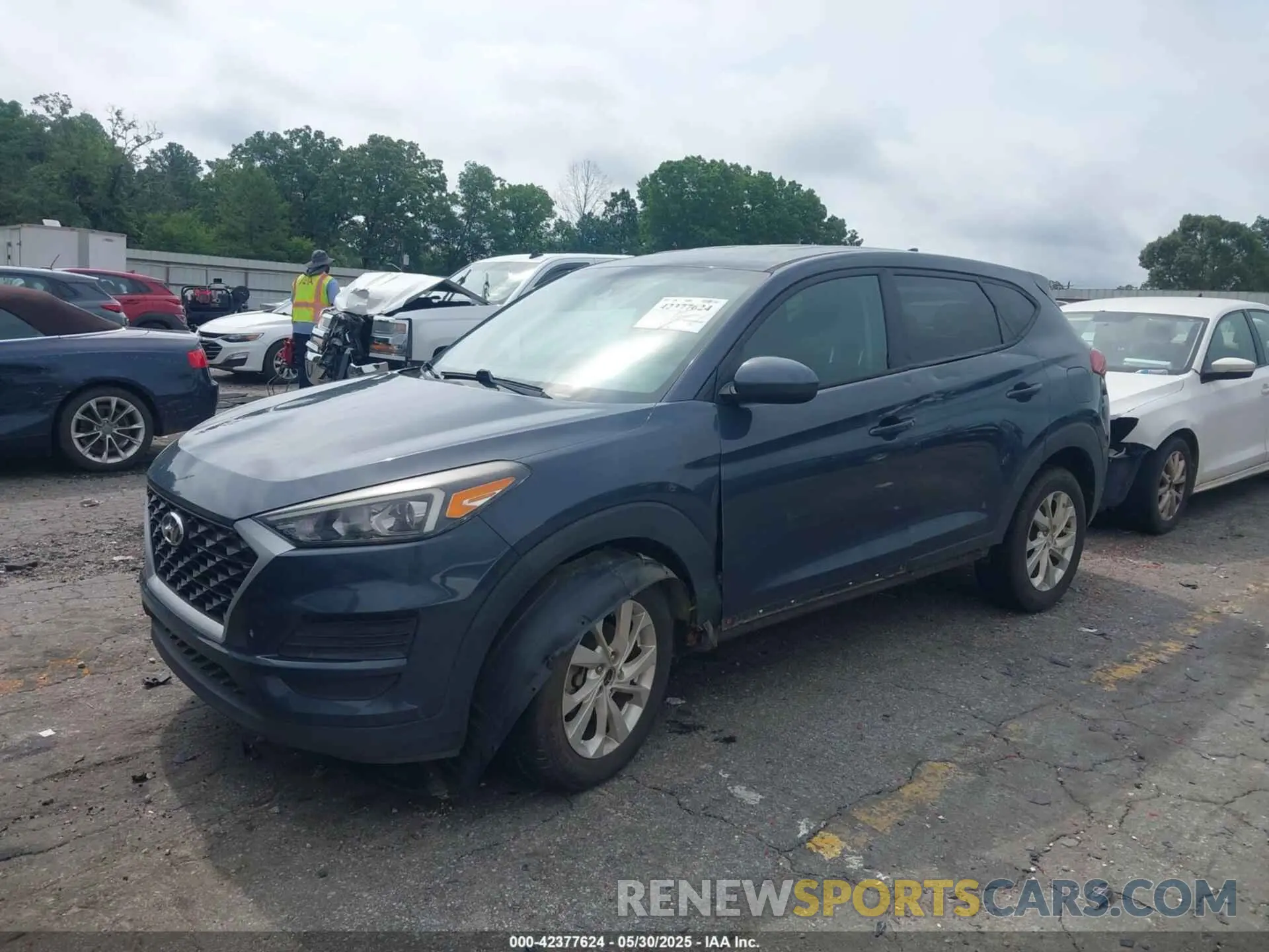 2 Photograph of a damaged car KM8J23A41KU847554 HYUNDAI TUCSON 2019