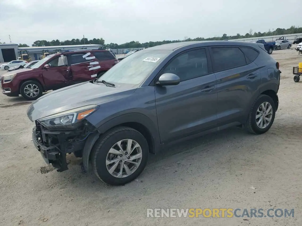 1 Photograph of a damaged car KM8J23A42KU059365 HYUNDAI TUCSON 2019