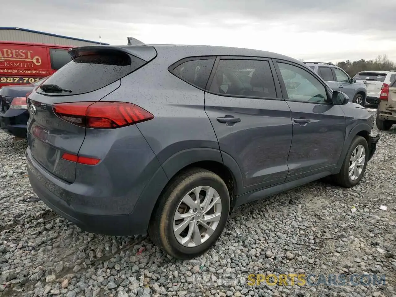 3 Photograph of a damaged car KM8J23A42KU998127 HYUNDAI TUCSON 2019