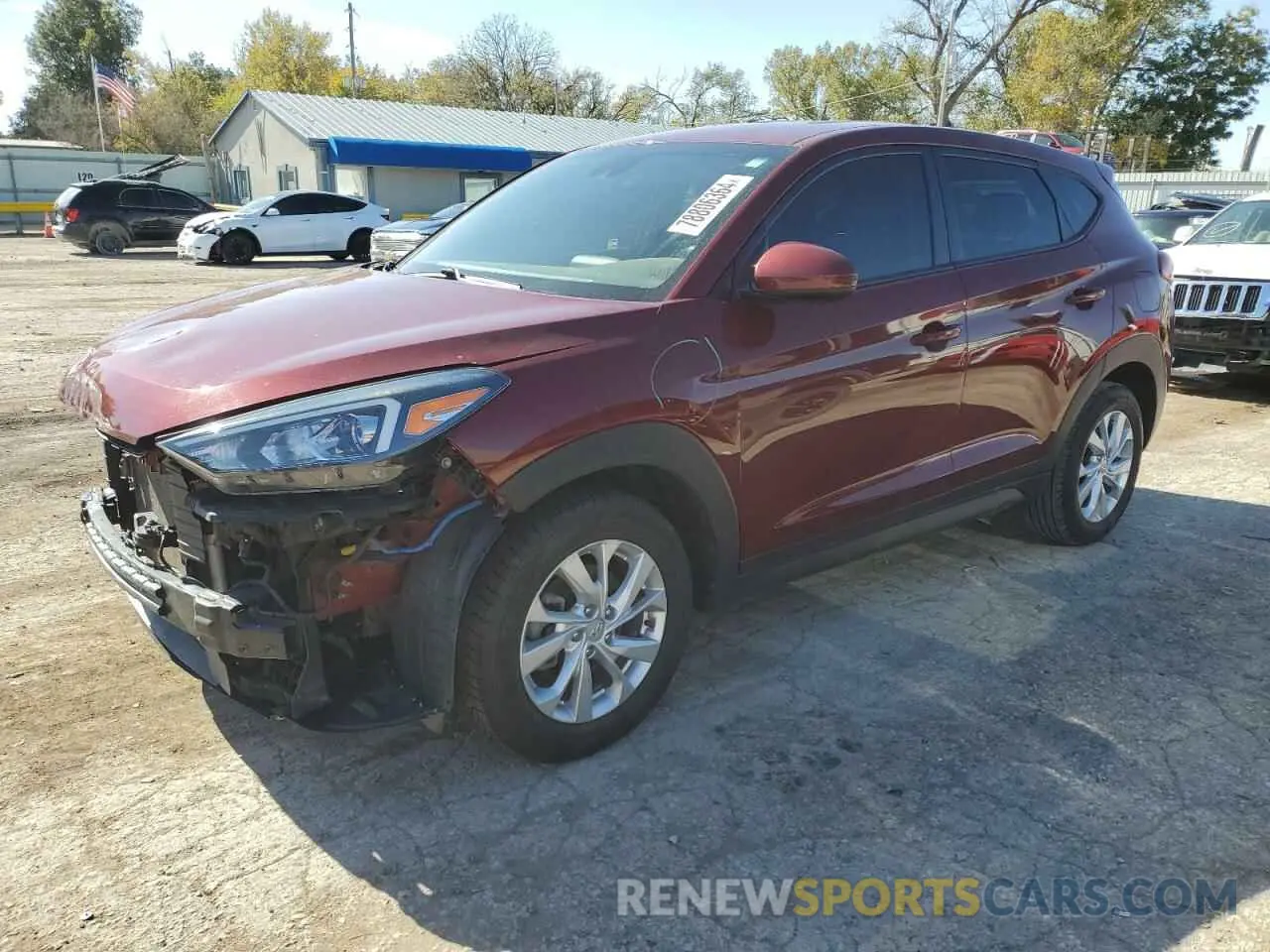 1 Photograph of a damaged car KM8J23A43KU008201 HYUNDAI TUCSON 2019