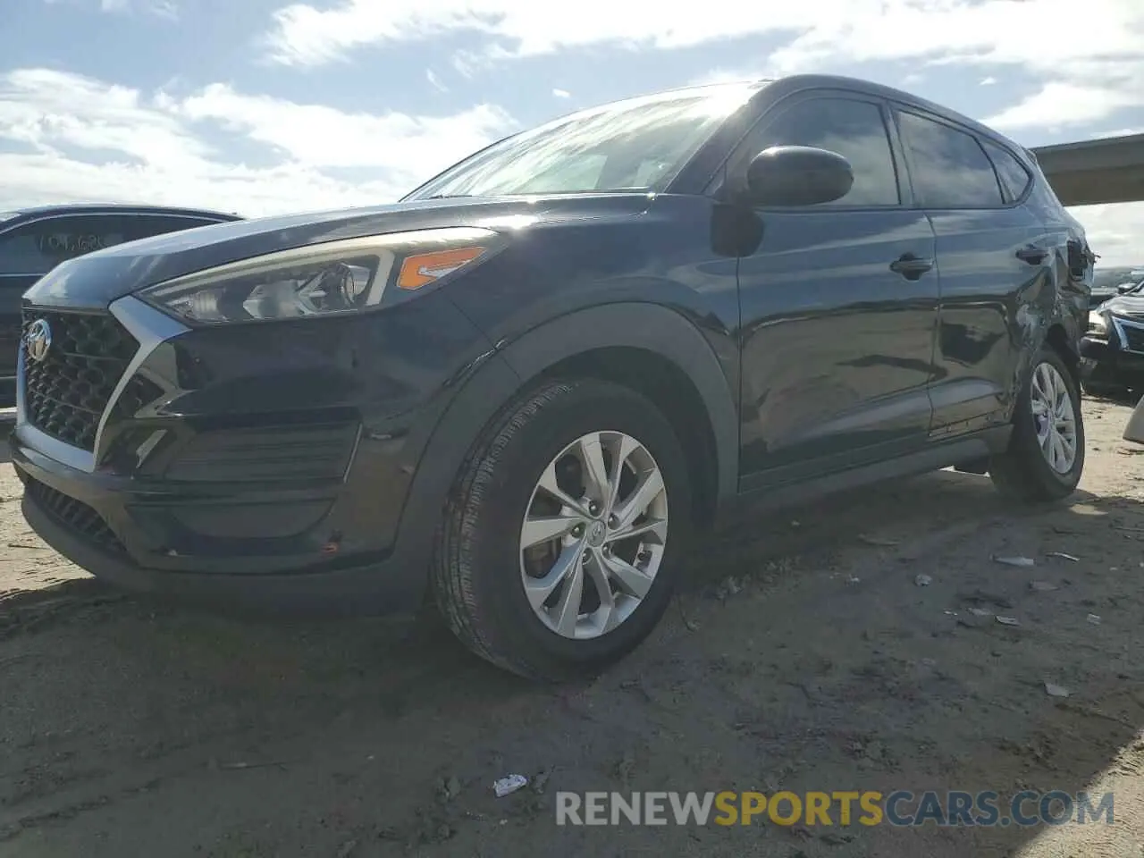 1 Photograph of a damaged car KM8J23A43KU868826 HYUNDAI TUCSON 2019