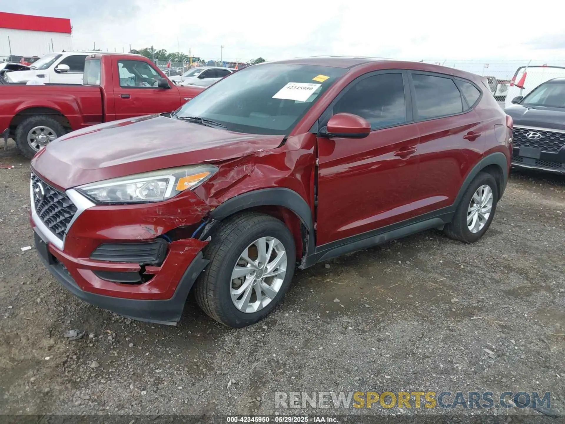 2 Photograph of a damaged car KM8J23A43KU885111 HYUNDAI TUCSON 2019