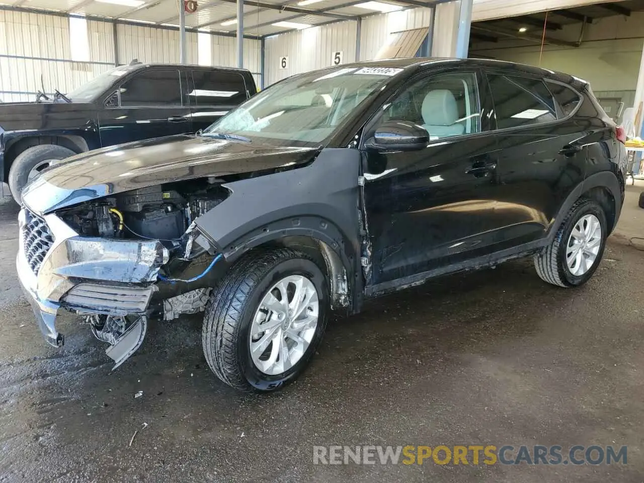 1 Photograph of a damaged car KM8J23A43KU925400 HYUNDAI TUCSON 2019